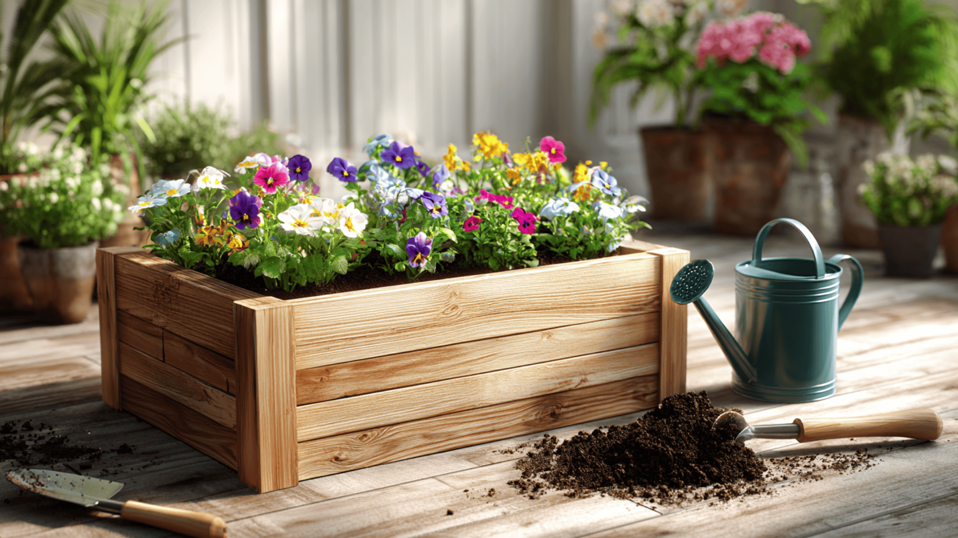 add soil and plants