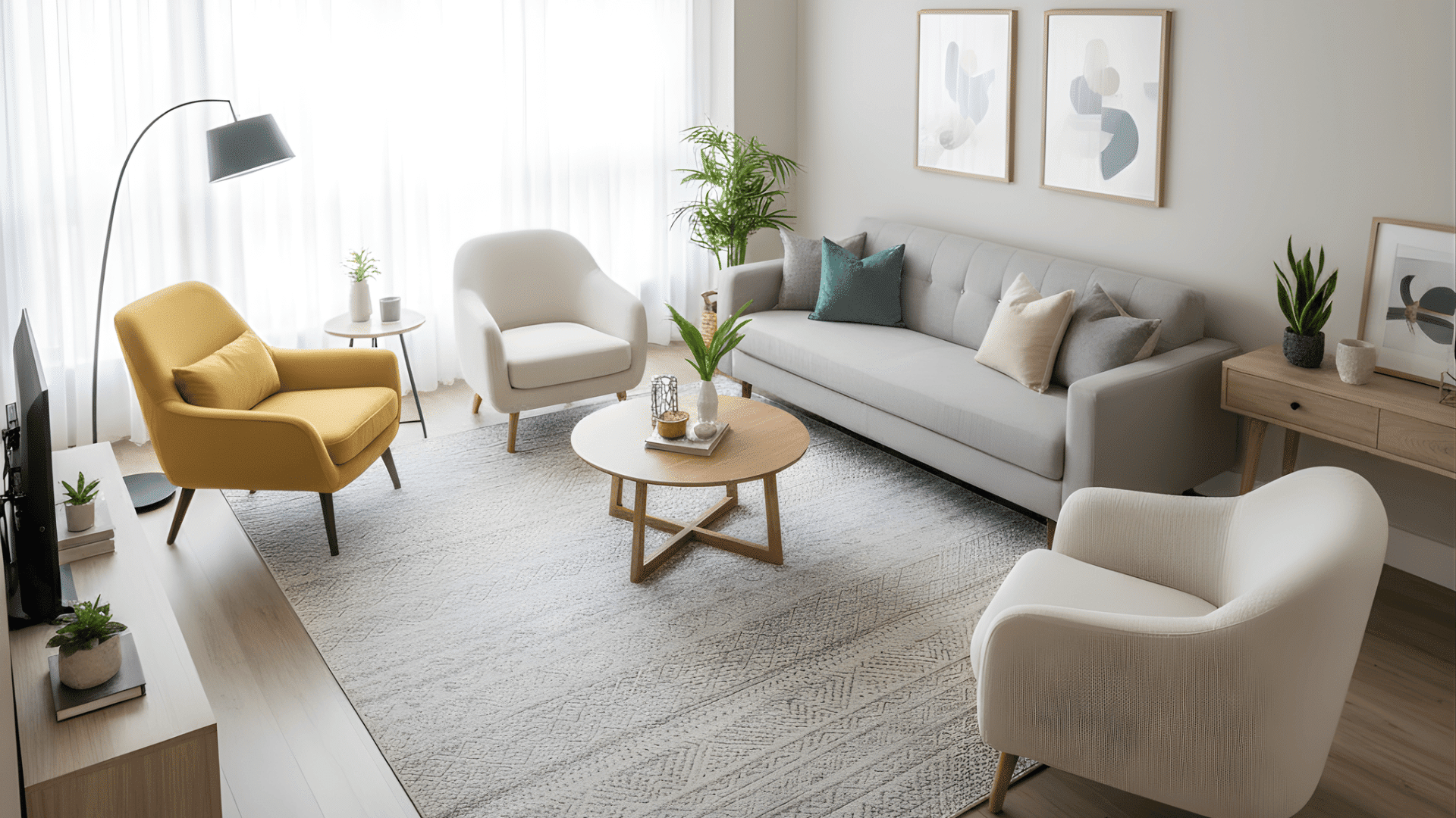 angled furniture layouts