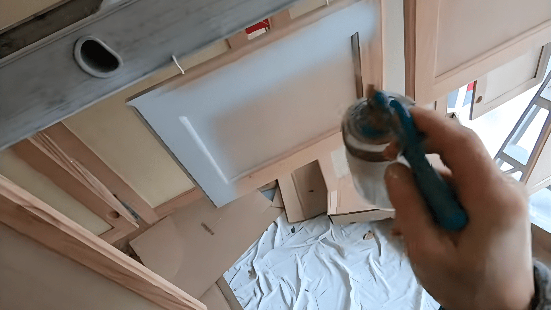 apply the first and second coats of paint