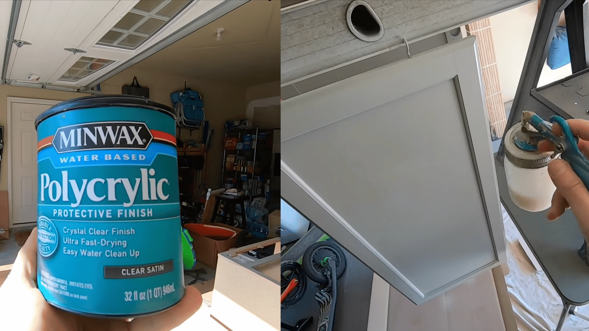 apply the polycrylic protective finish