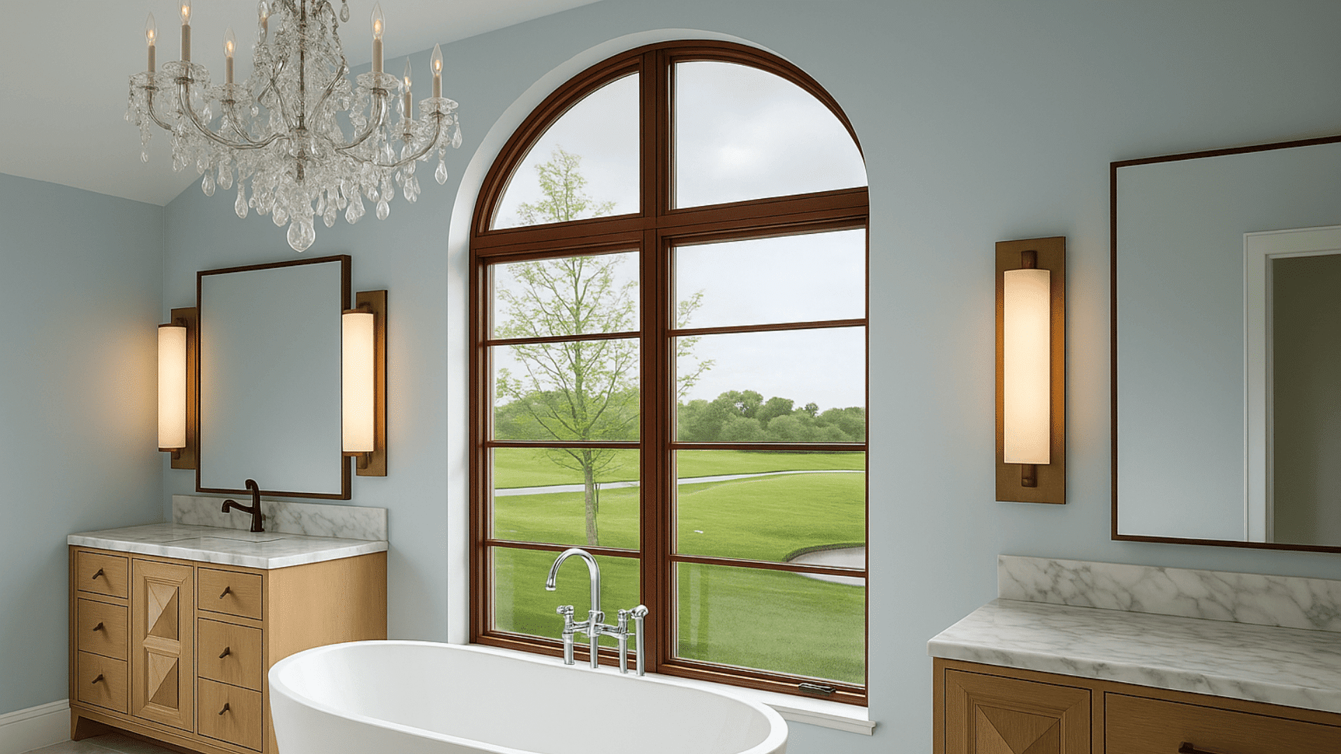 arched windows