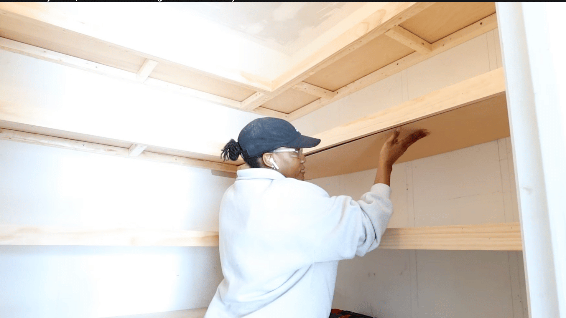 attach plywood to the bottoms