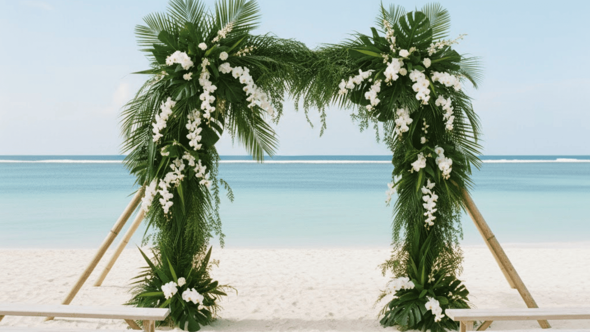 bamboo stick arch
