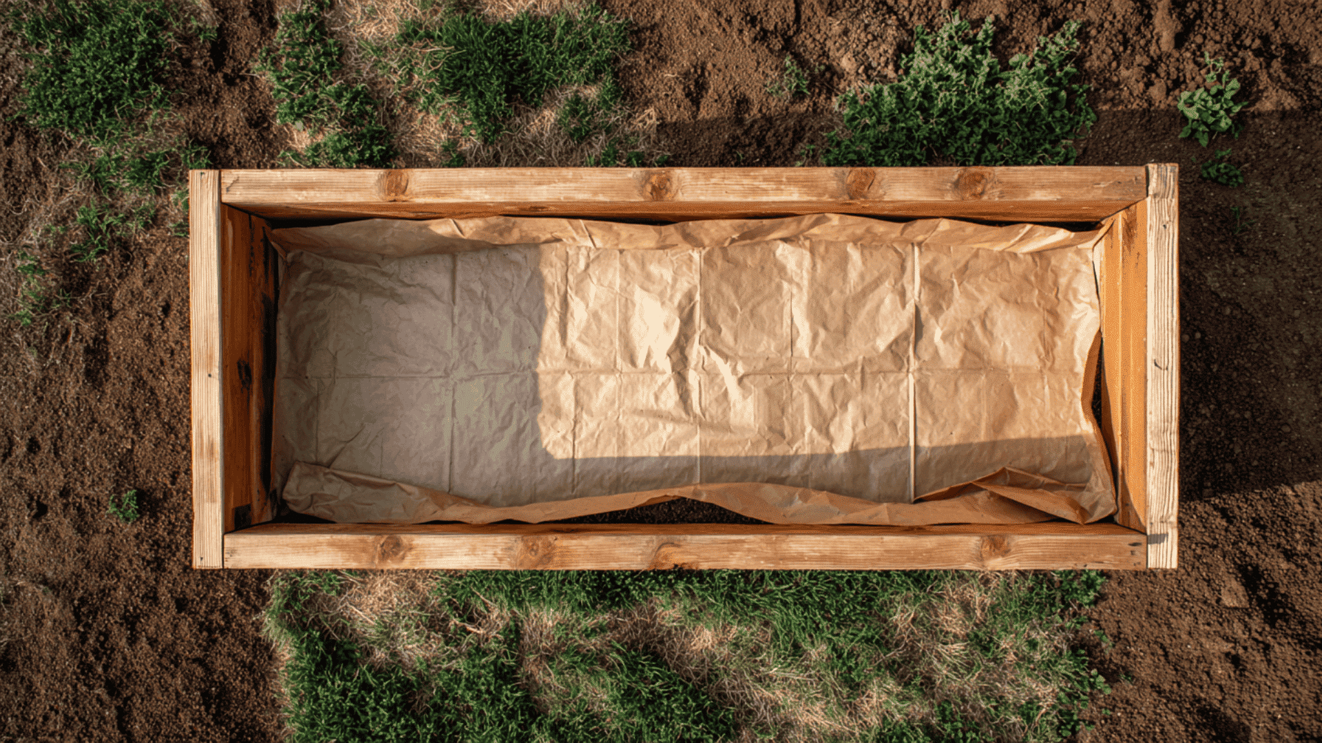 base layer weed barrier sheet mulching layering technique