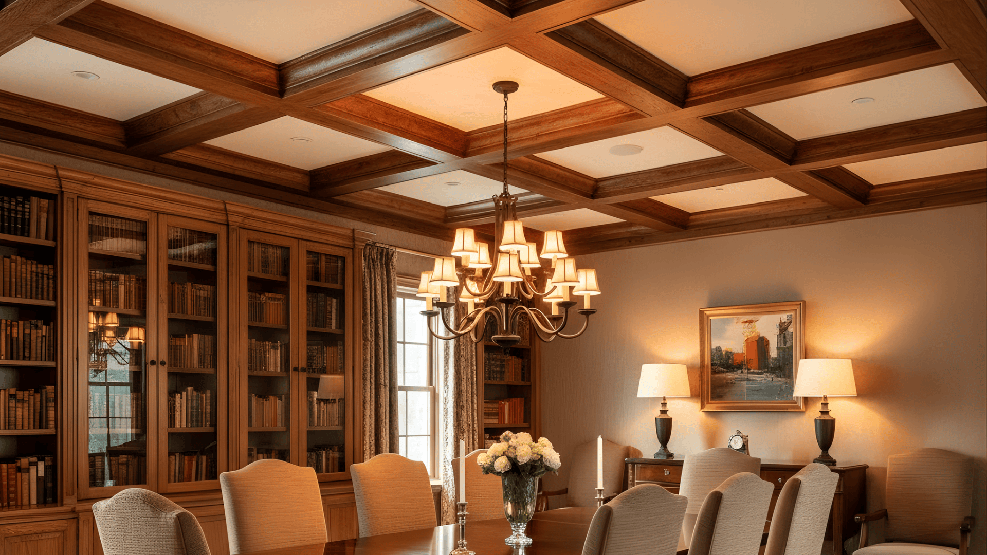 beamed ceilings with decorative panels ceiling beam ideas