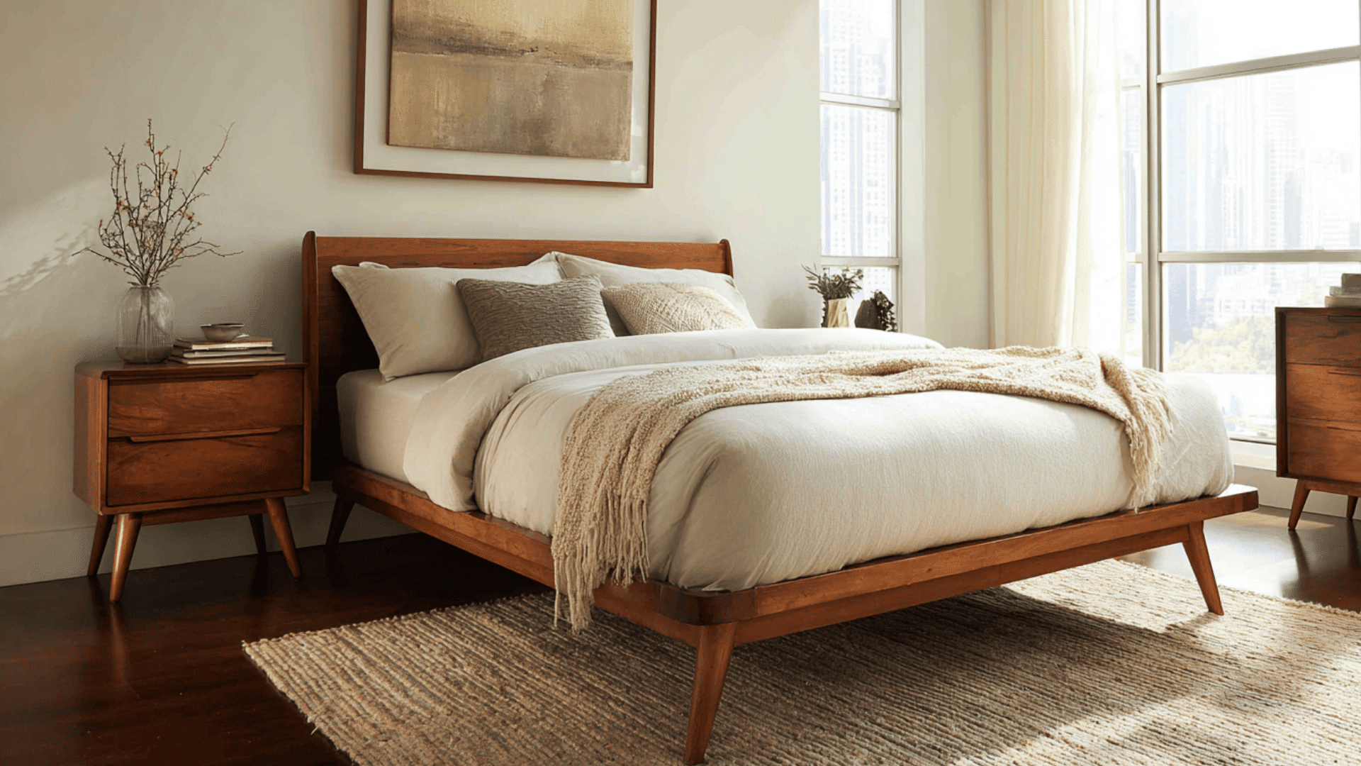 bedroom mid century modern design