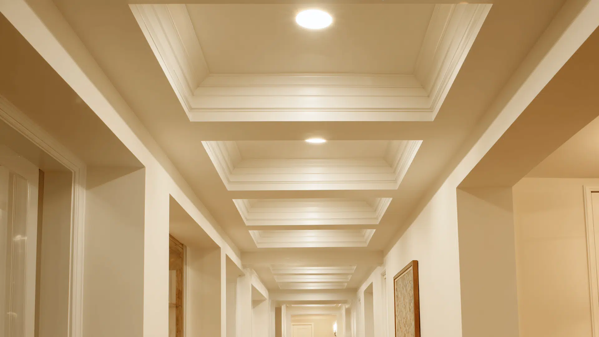 boxed beams with sleek corners