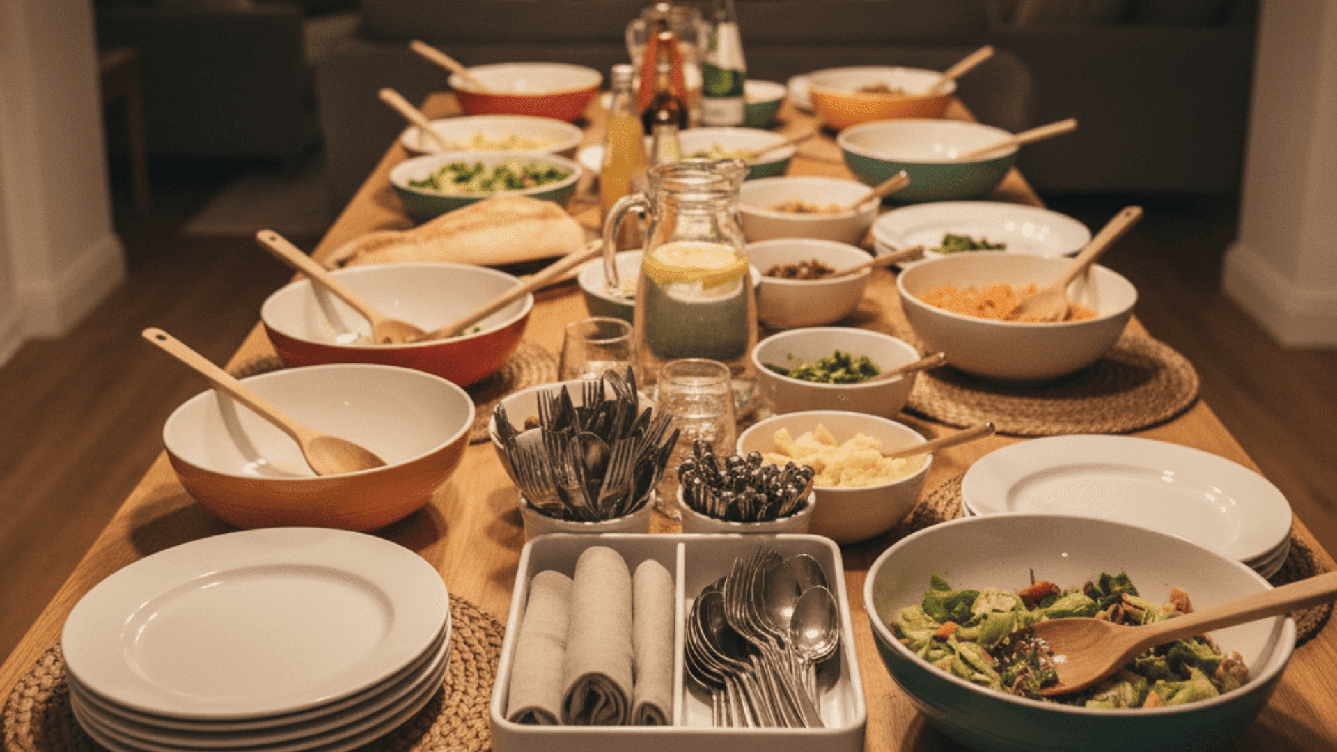 buffet or family style setting