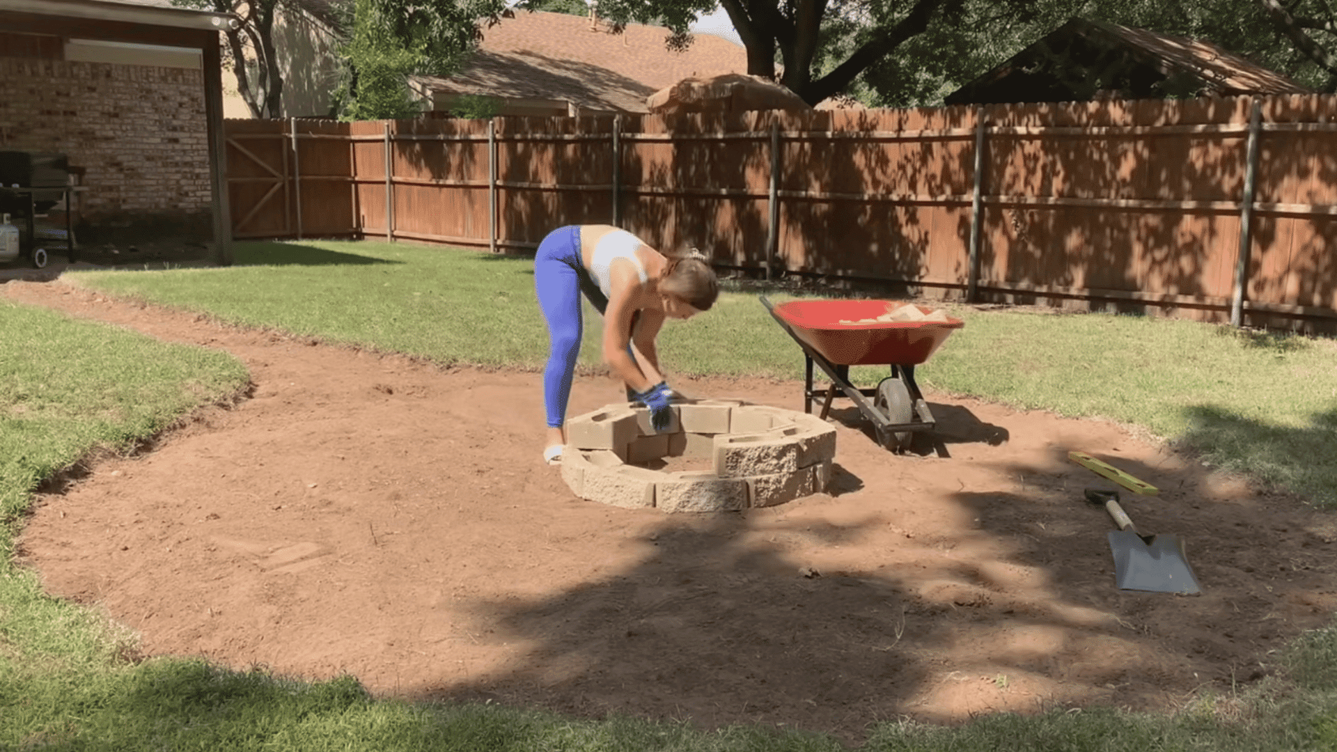 build the fire pit ring diy fire pit landscape