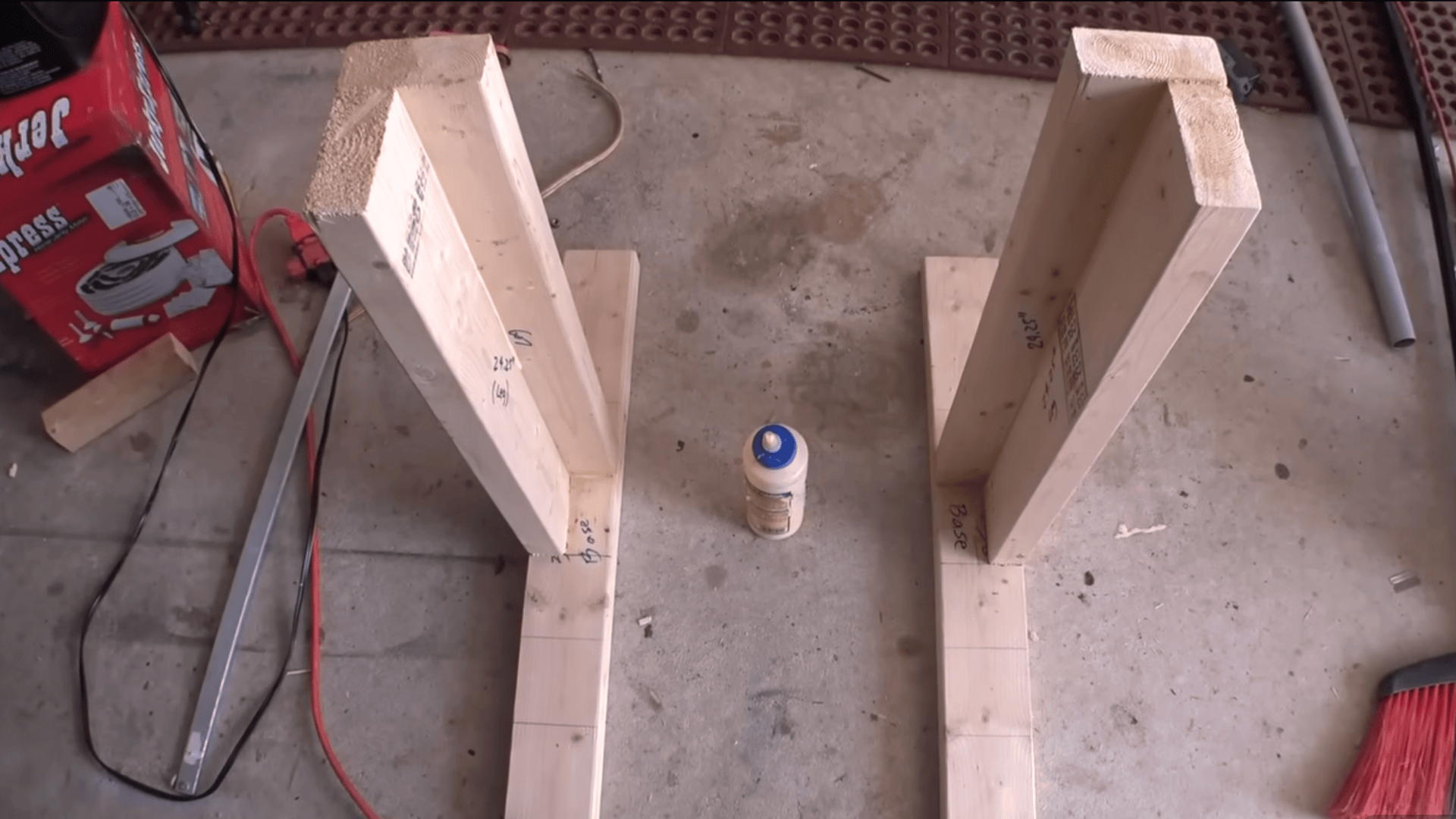 build the leg frames