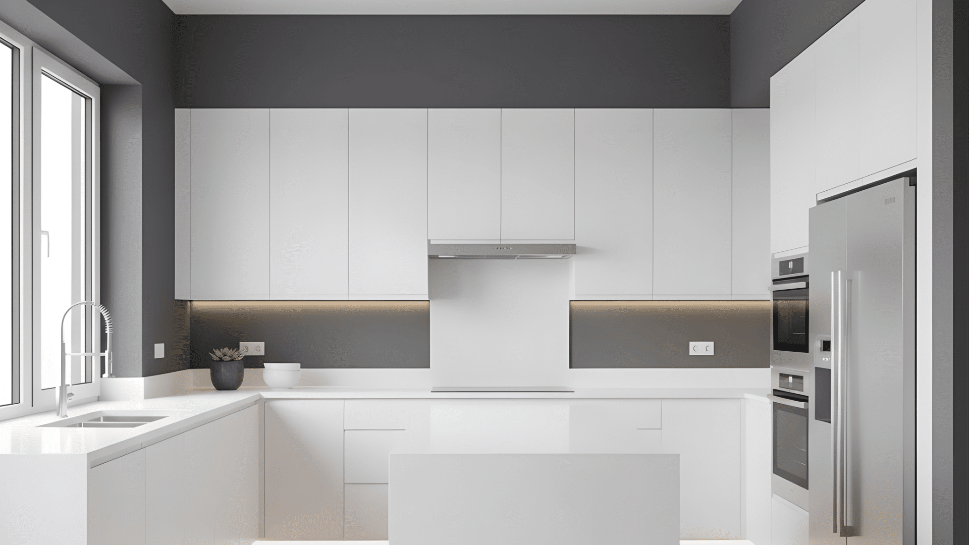 charcoal gray kitchen paint colors white cabinets