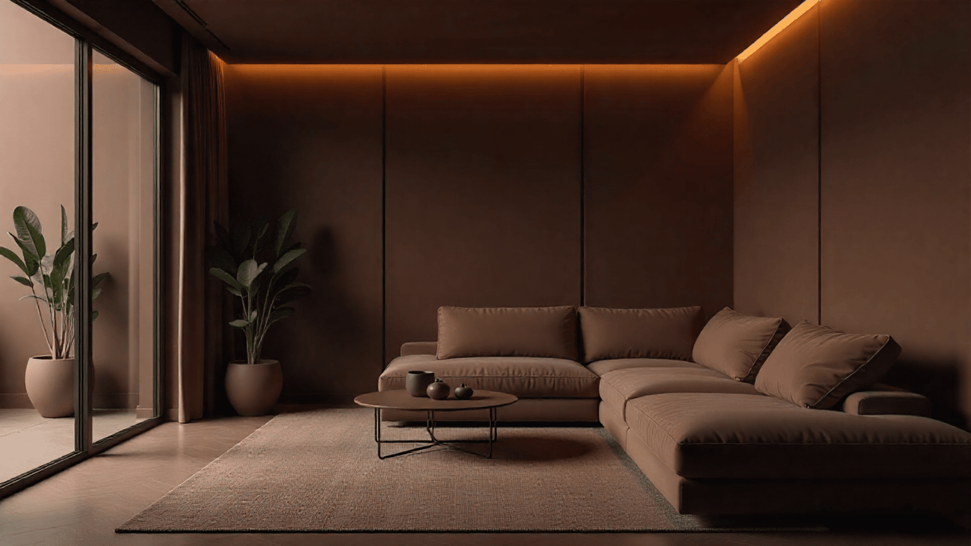 chocolate brown den