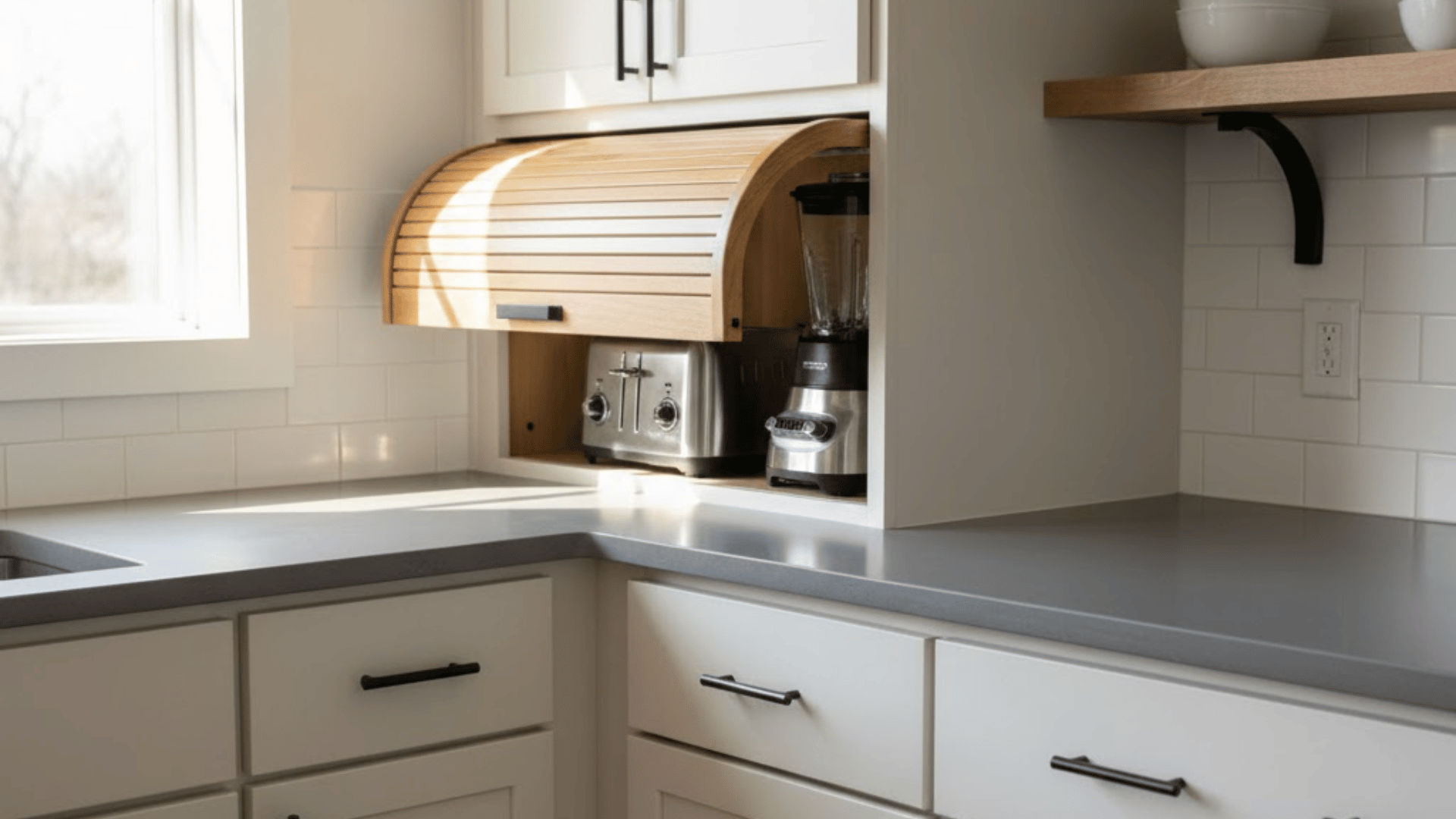 compact appliance garage