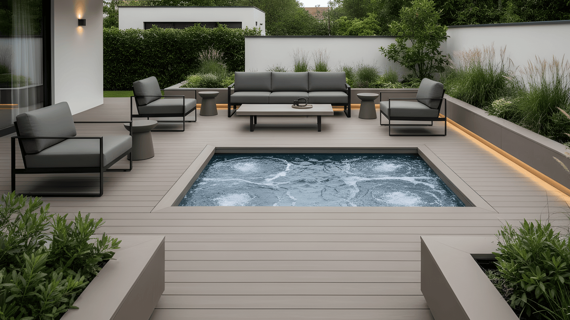 composite deck with hidden fasteners