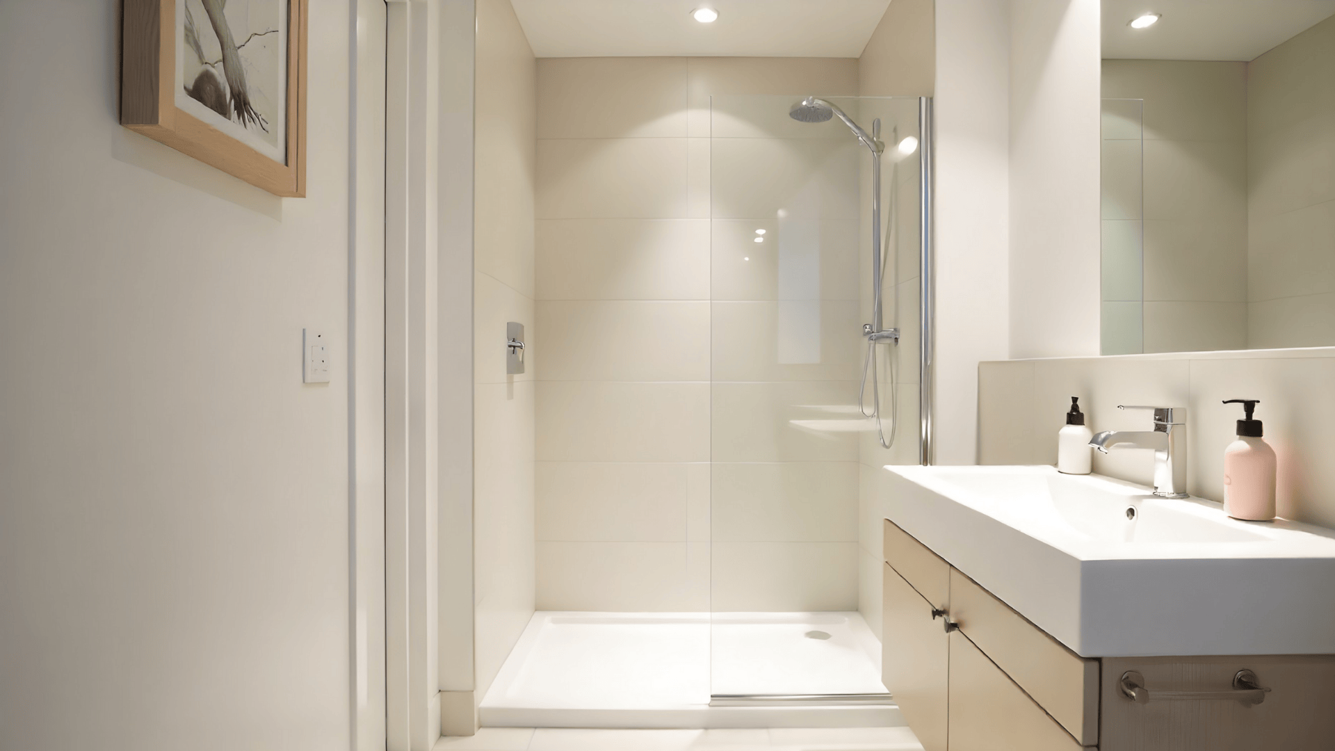 corner shower for small bathrooms doorless walk in shower ideas