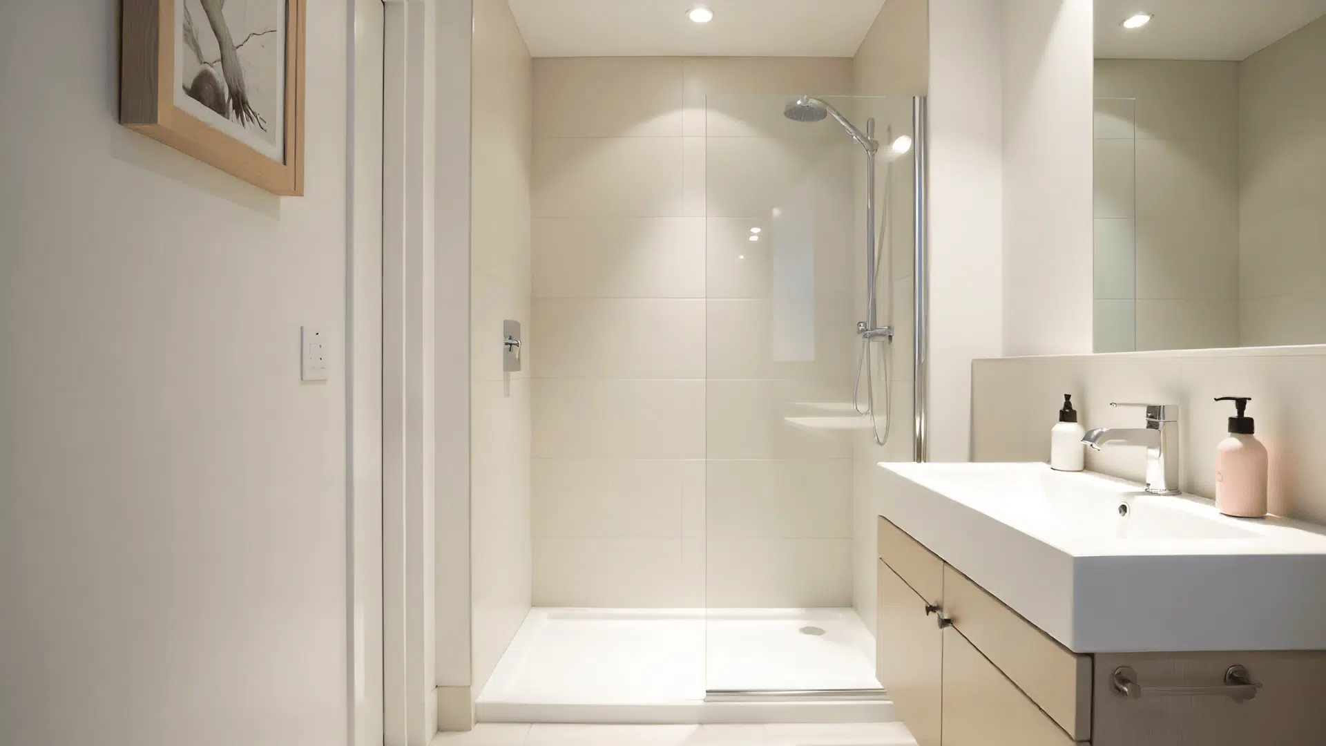 corner shower for small bathrooms doorless walk in shower ideas