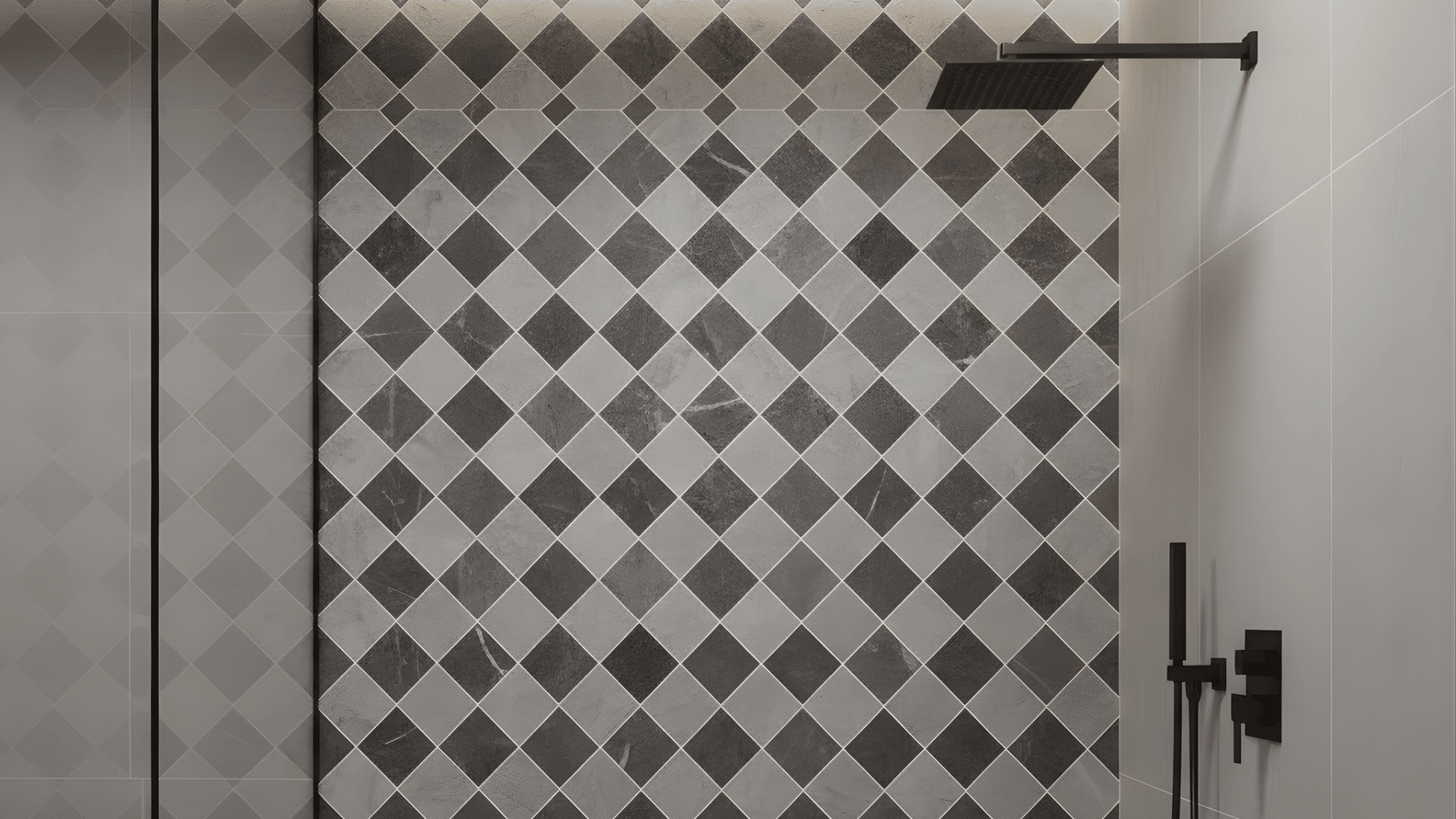 crisscross lattice mosaic