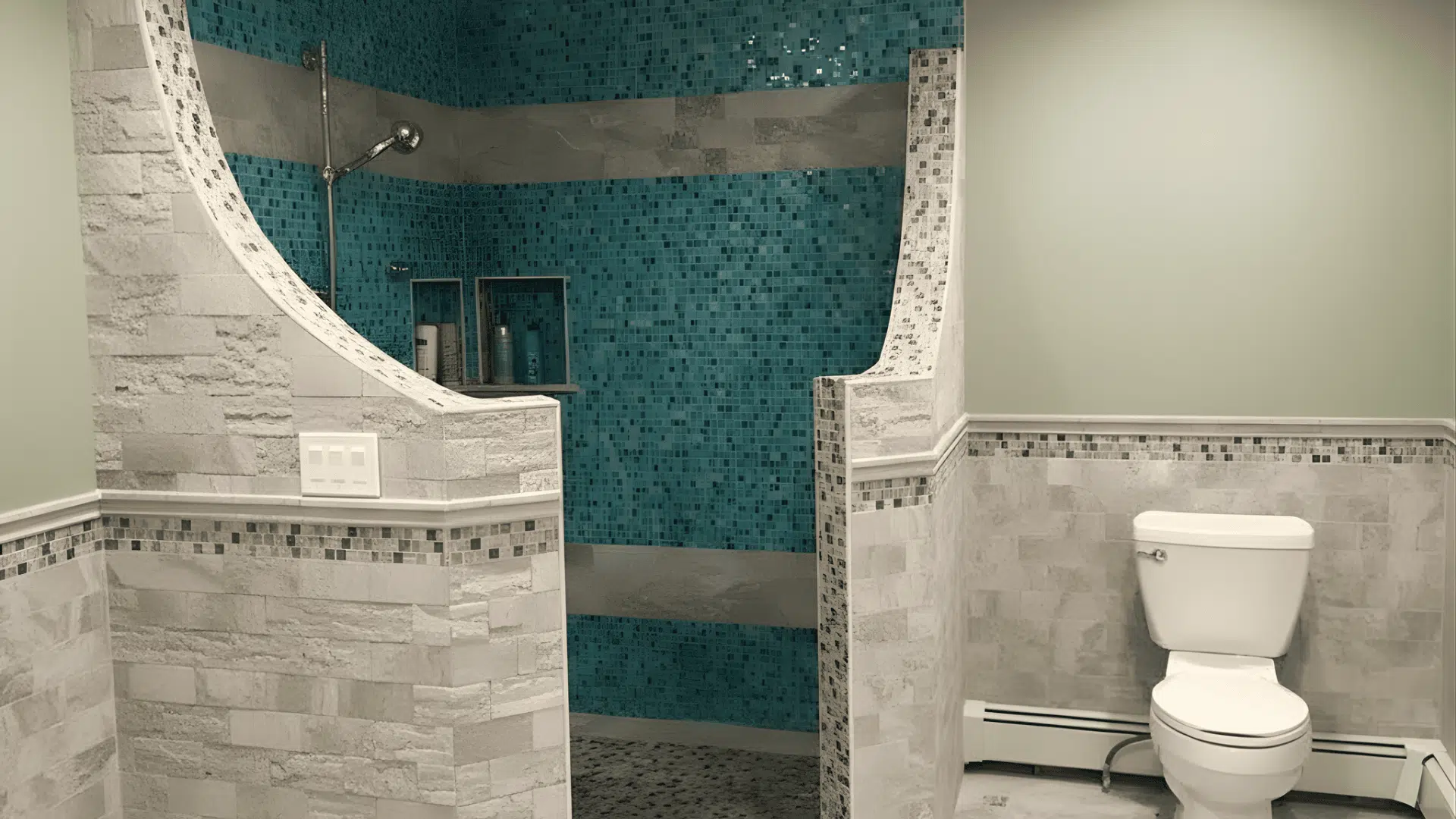 curved wall walk in shower doorless walk in shower idea