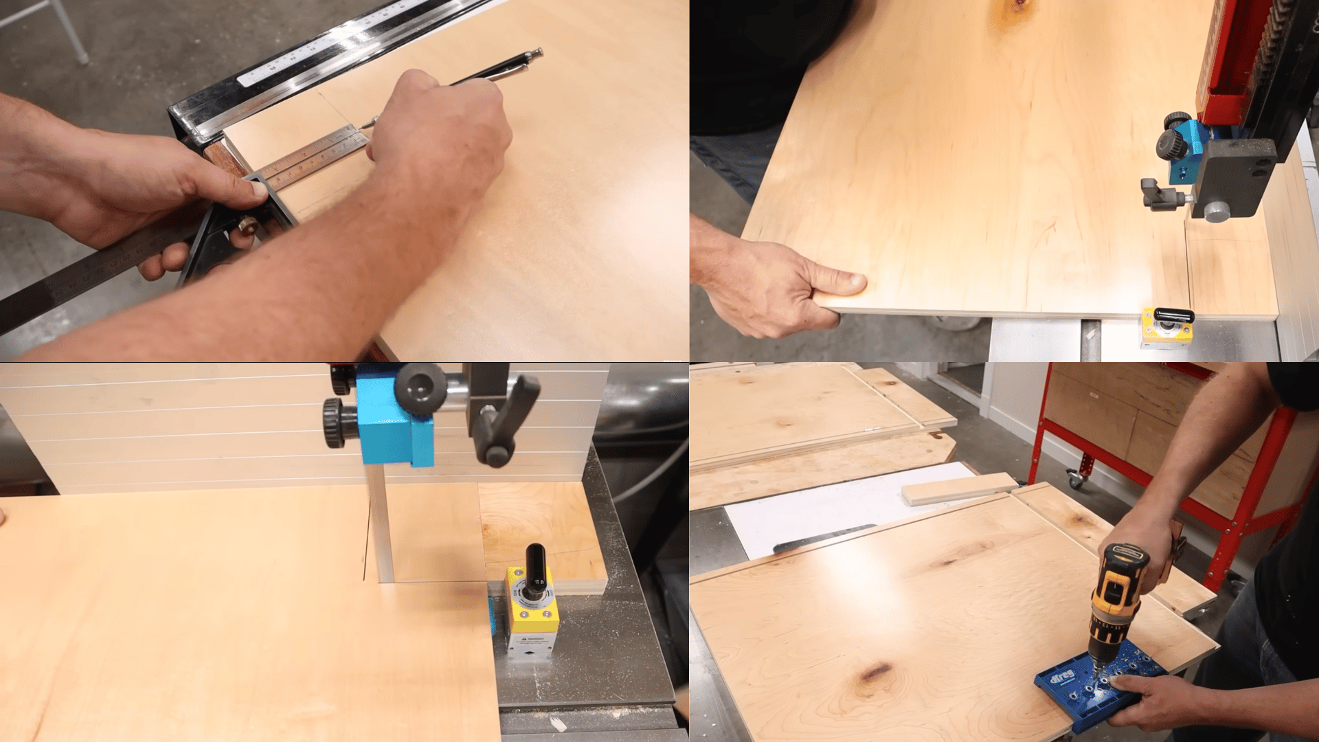 Cut Grooves for the Bottom and Back Panels