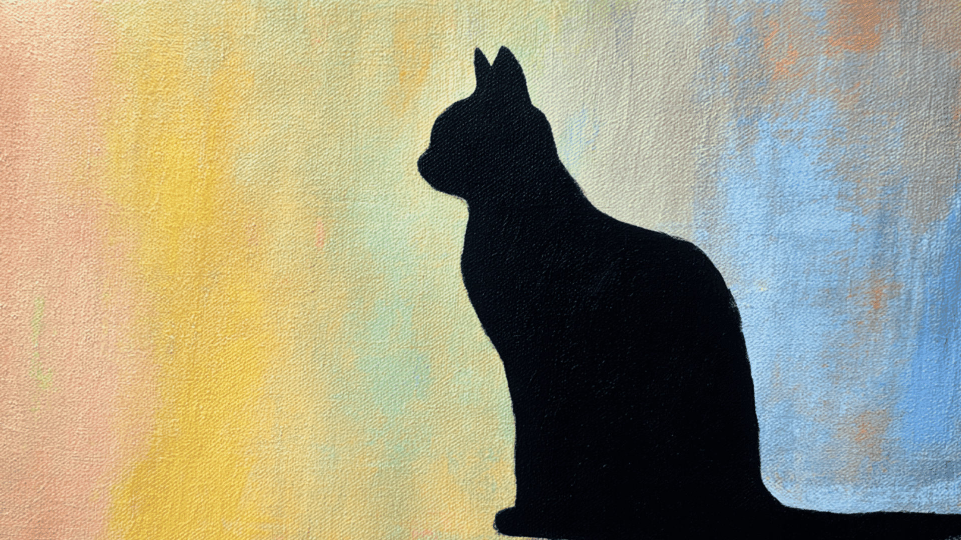 cute cat silhouette