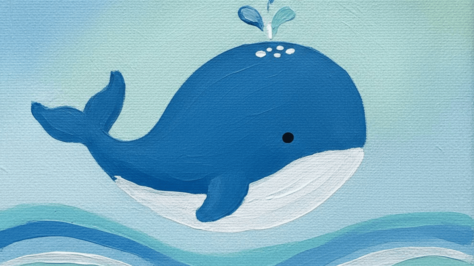 cute whale jumping