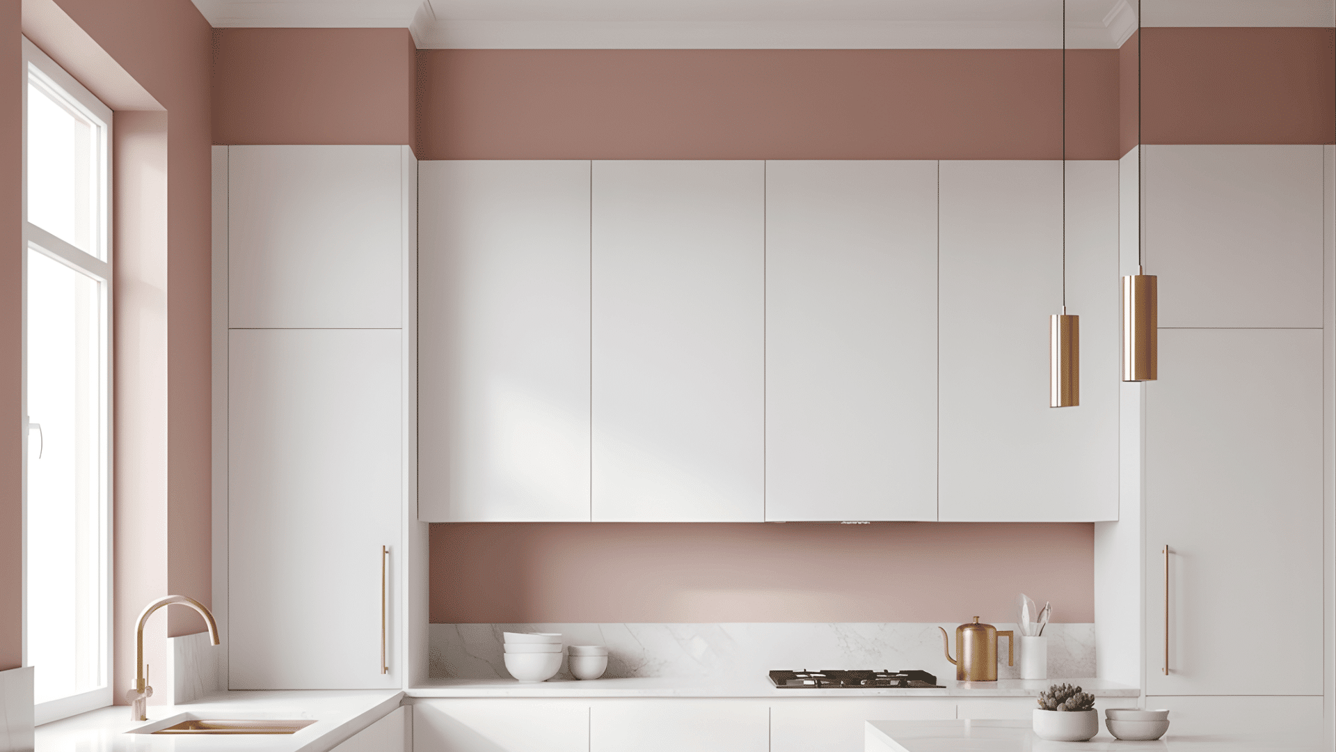 dusty rose kitchen paint colors white cabinets