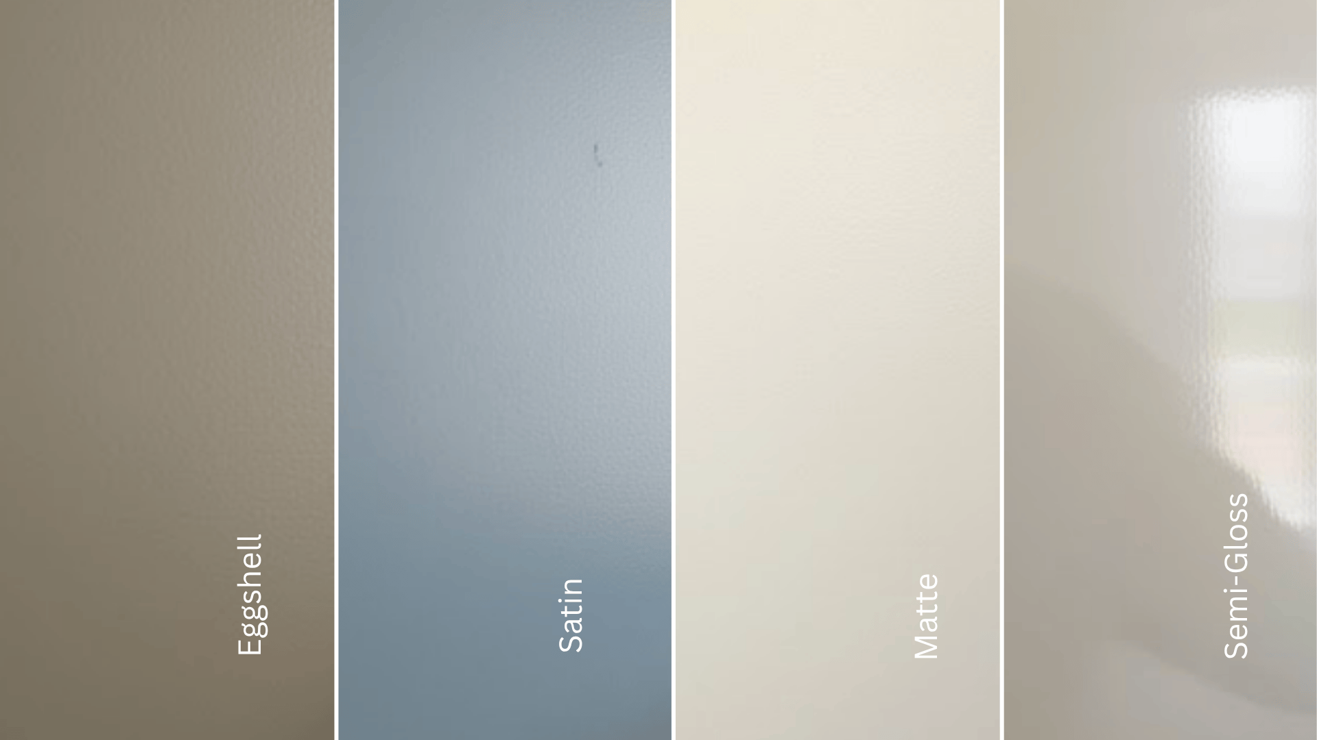 eggshell vs other paint finishes