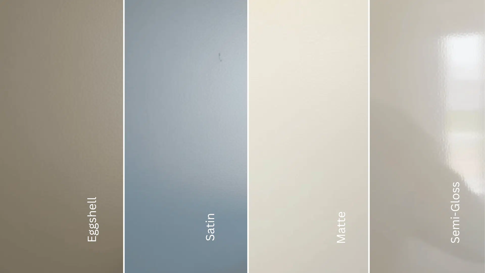 eggshell vs other paint finishes