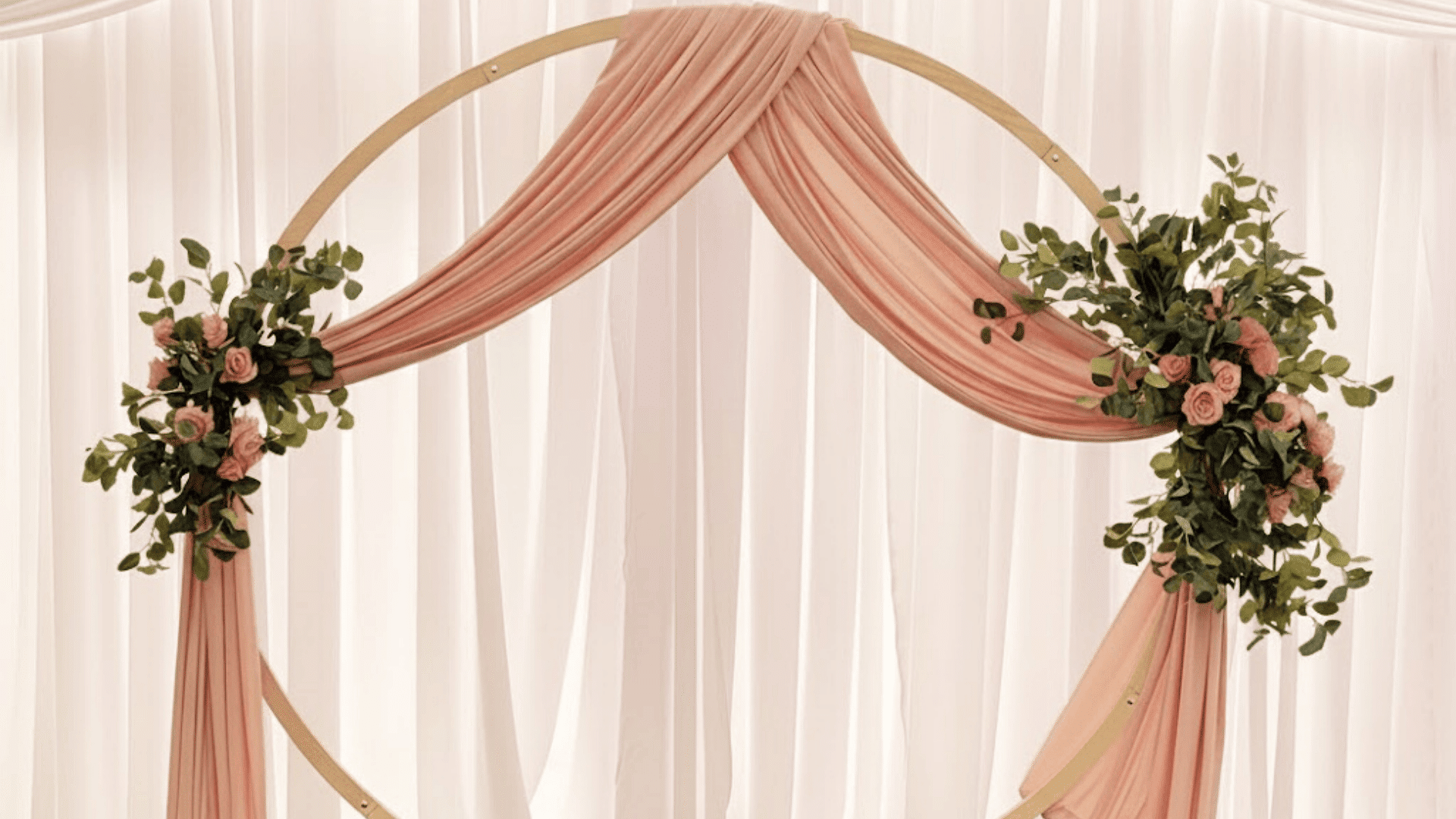 fabric hoop arch