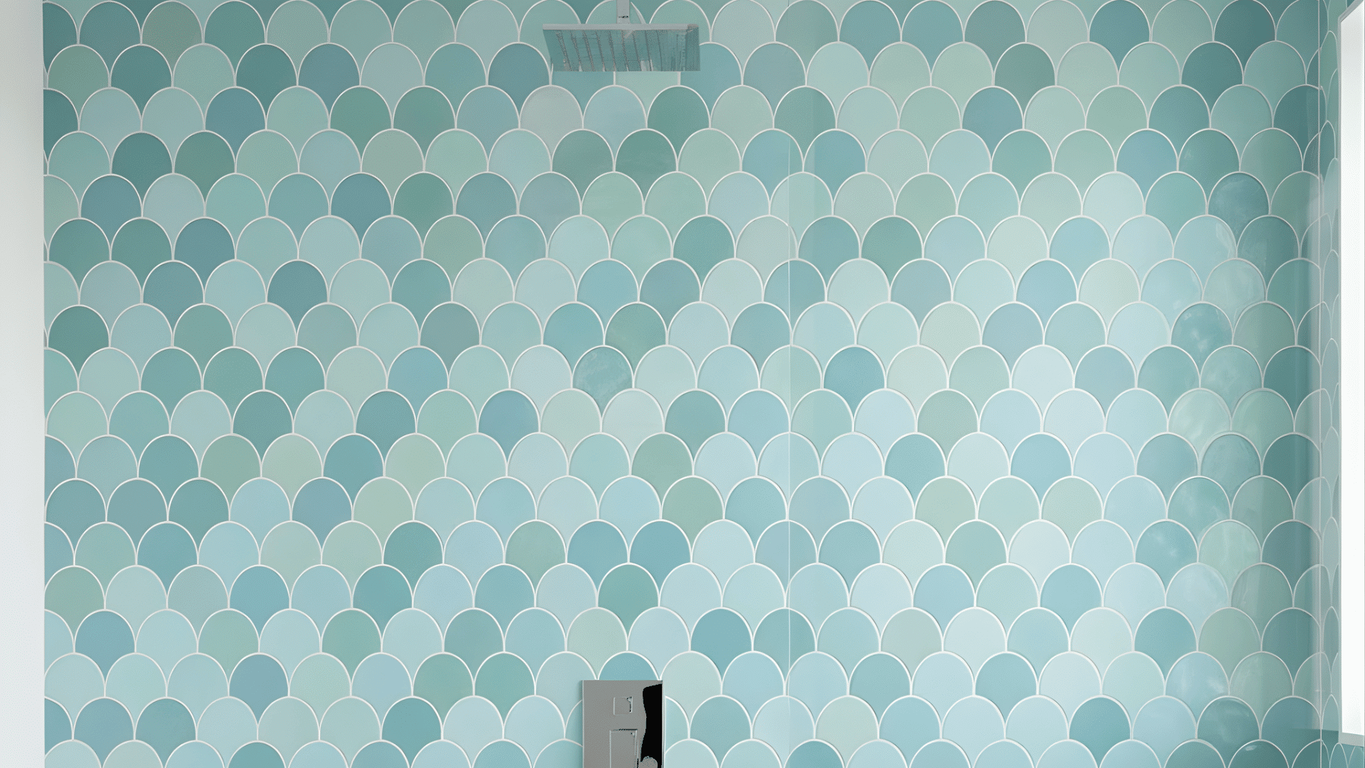 fish scale mosaic tile