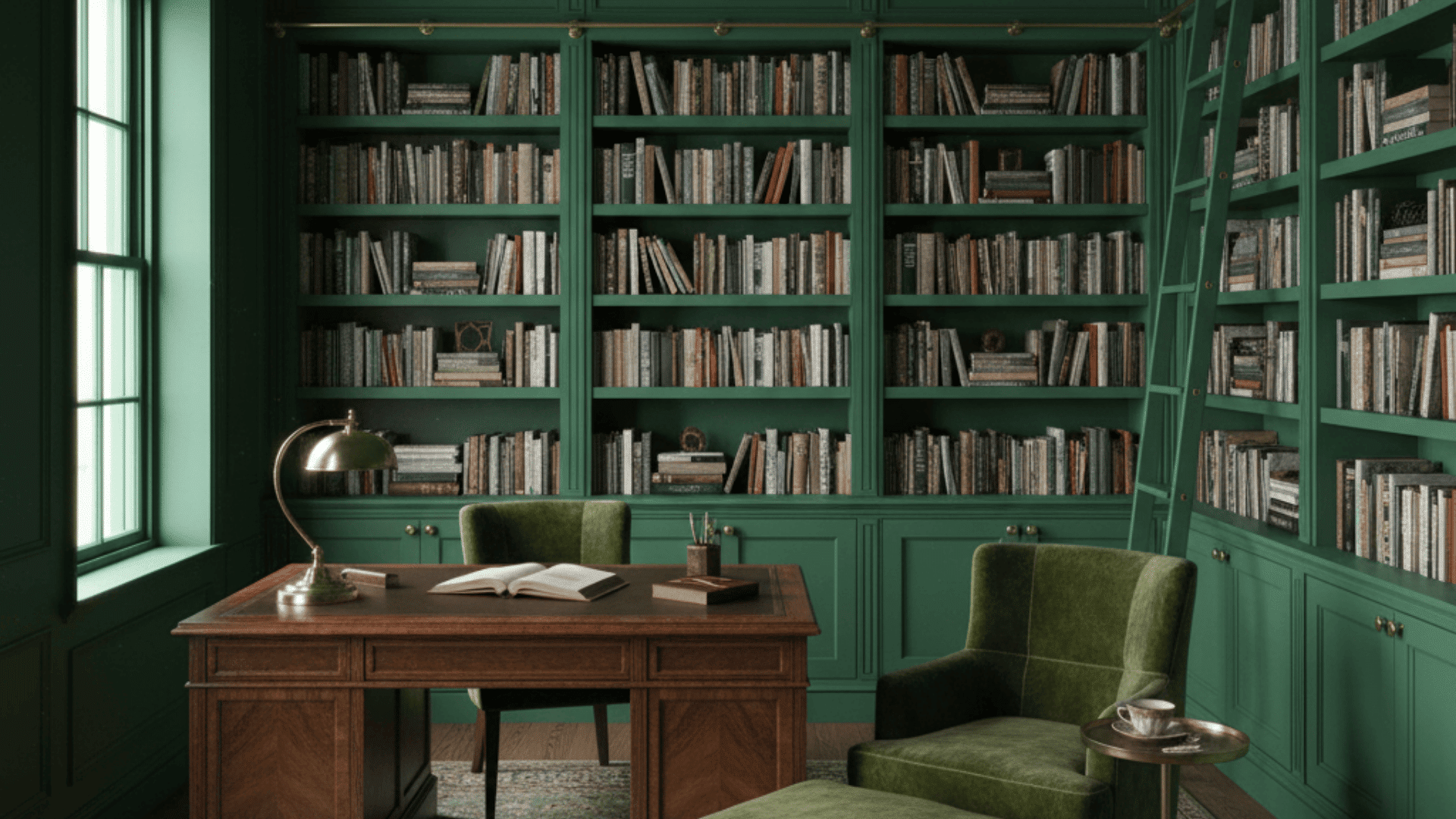 forest green library