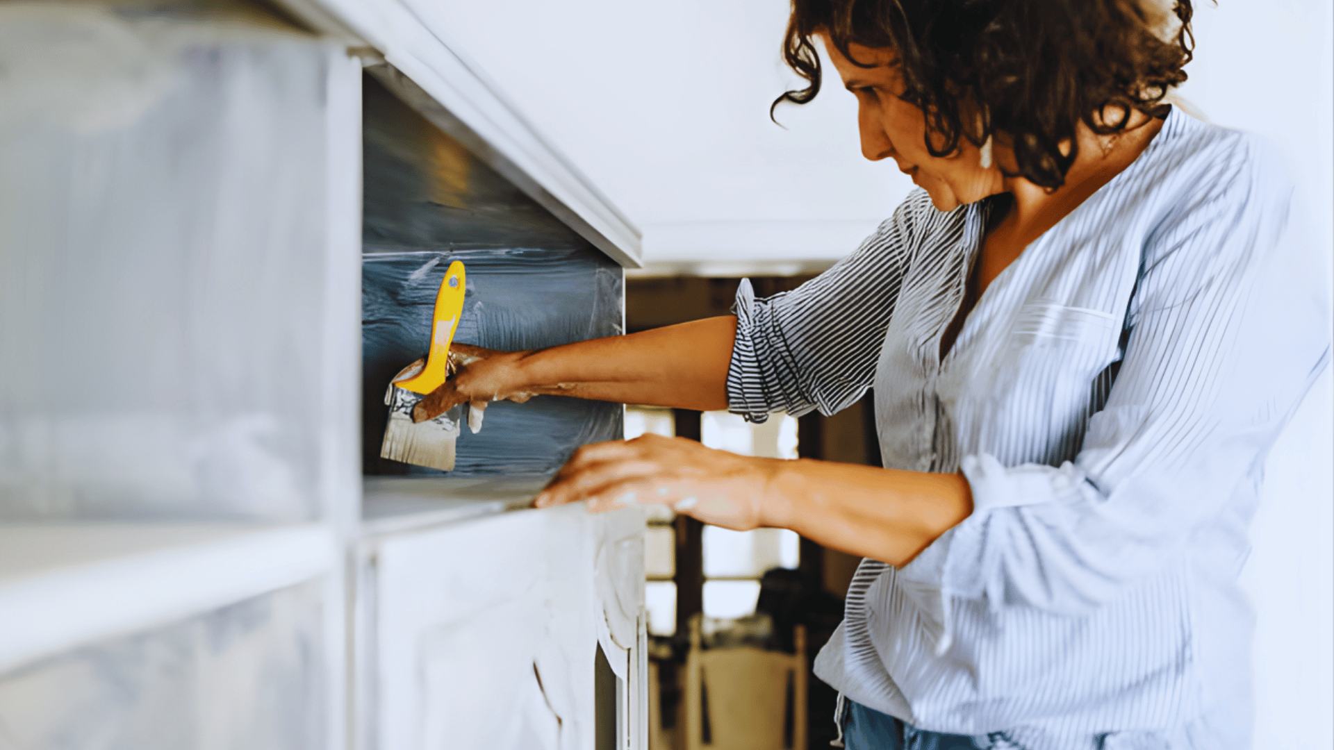 how to paint unfinished cabinets