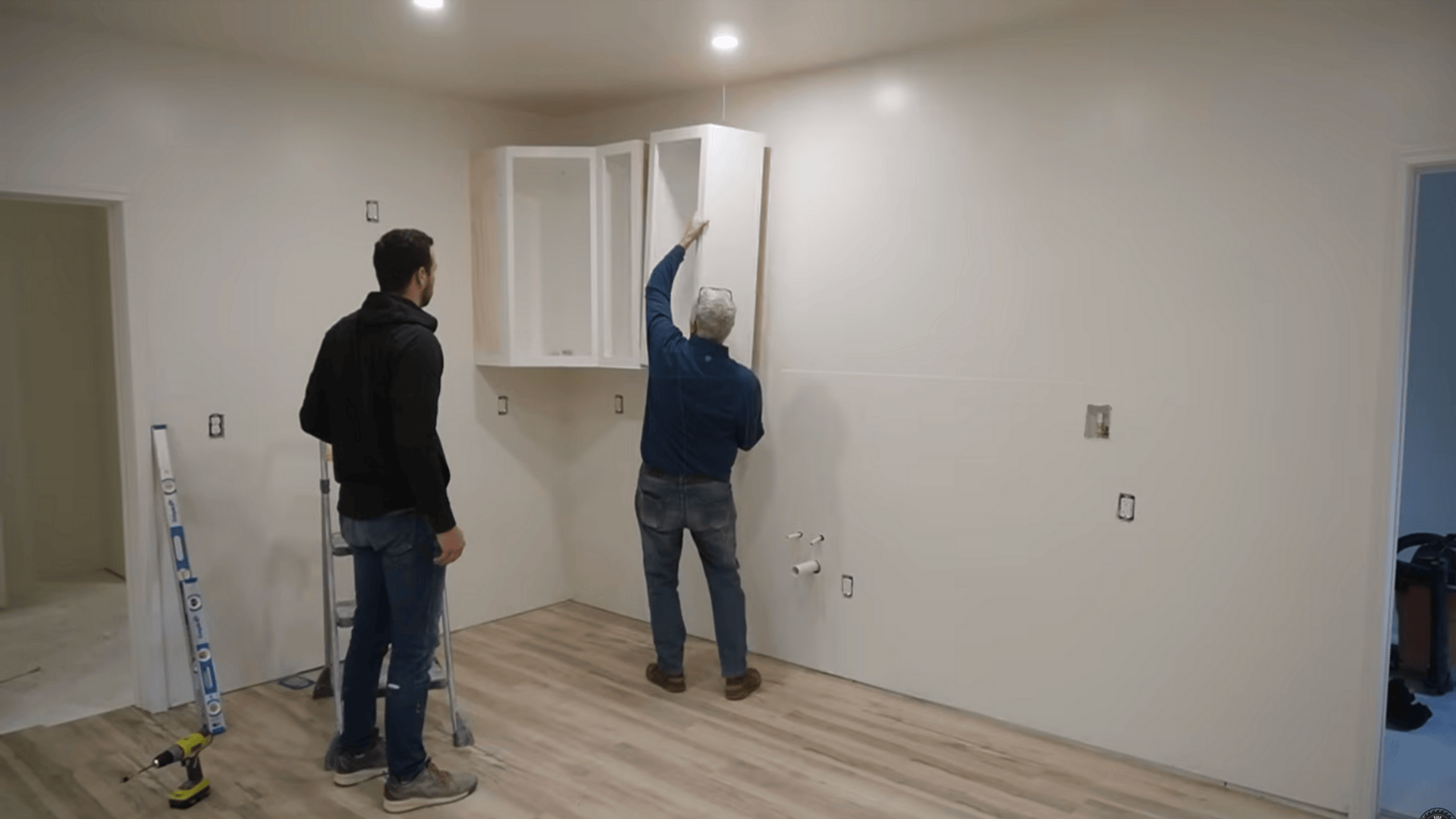 install the cabinets diy kitchen cabinets
