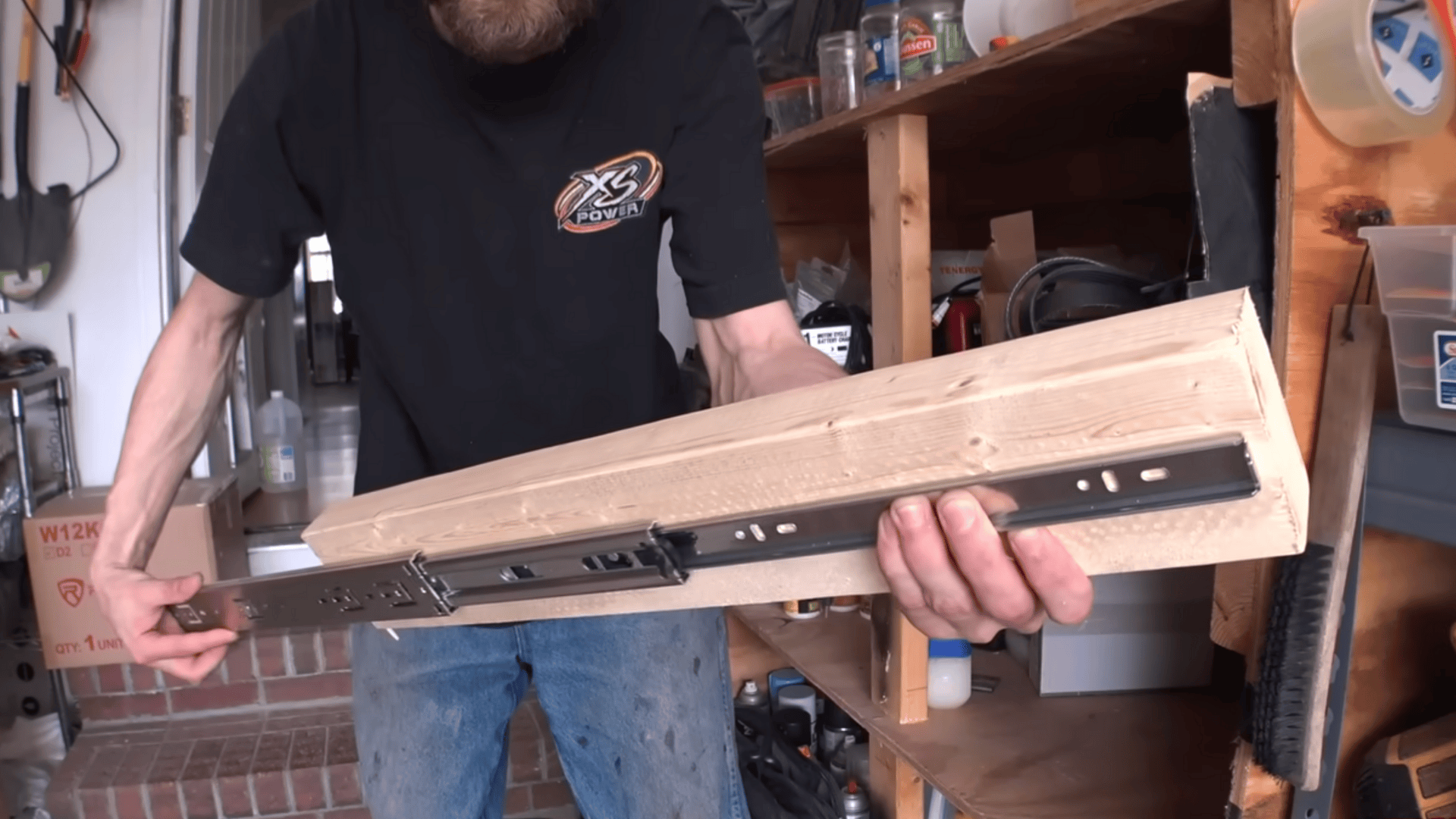 install the drawer sliders