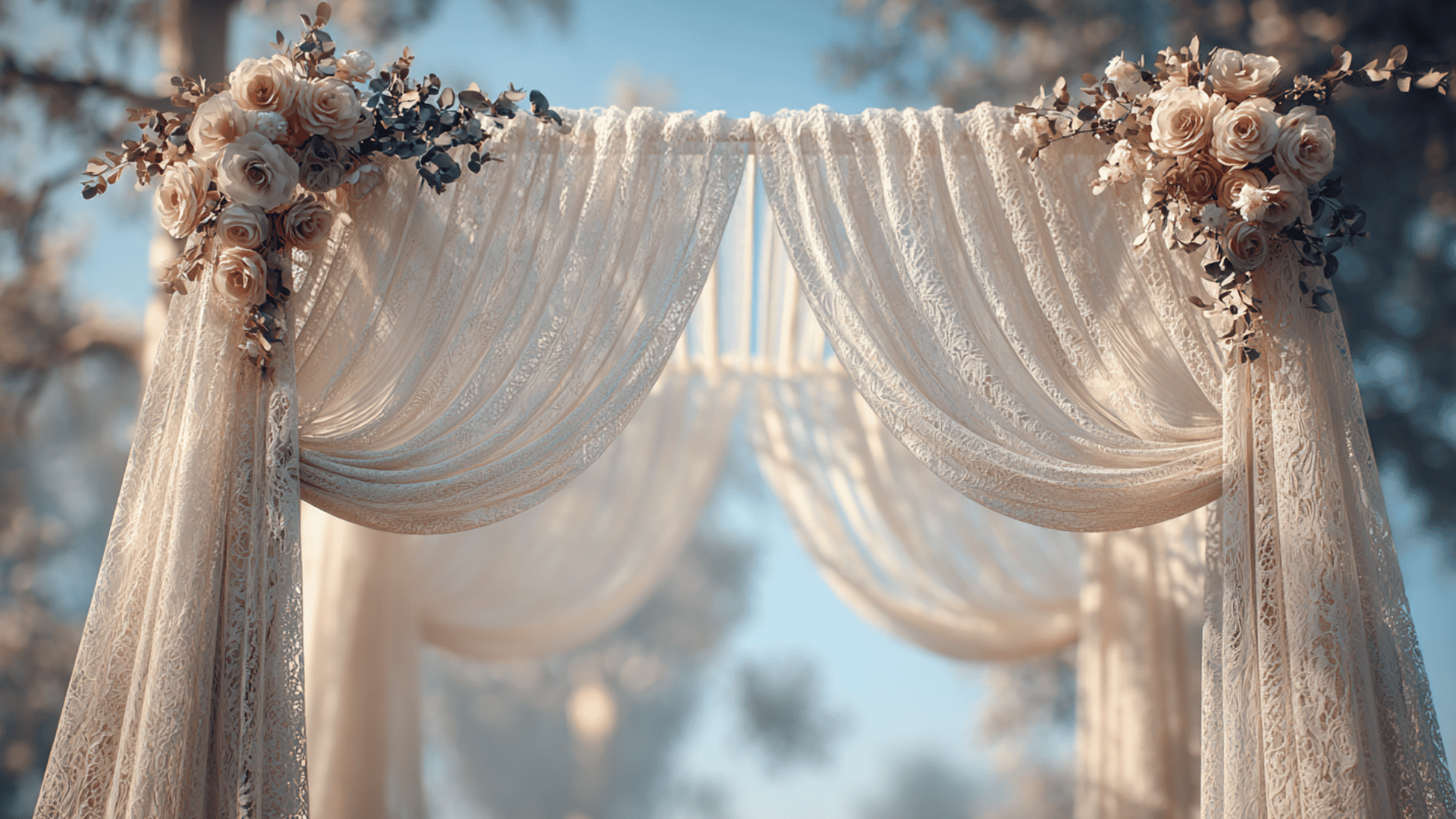 lace canopy arch