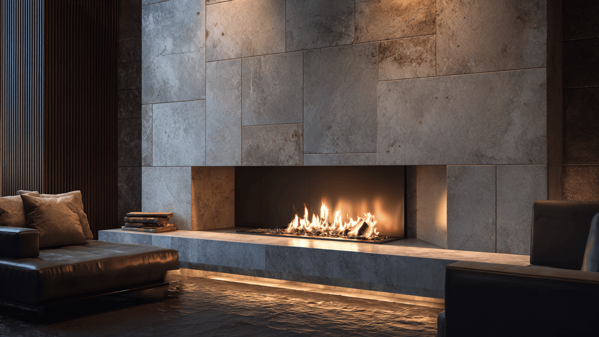 large stone pattern porcelain slabs