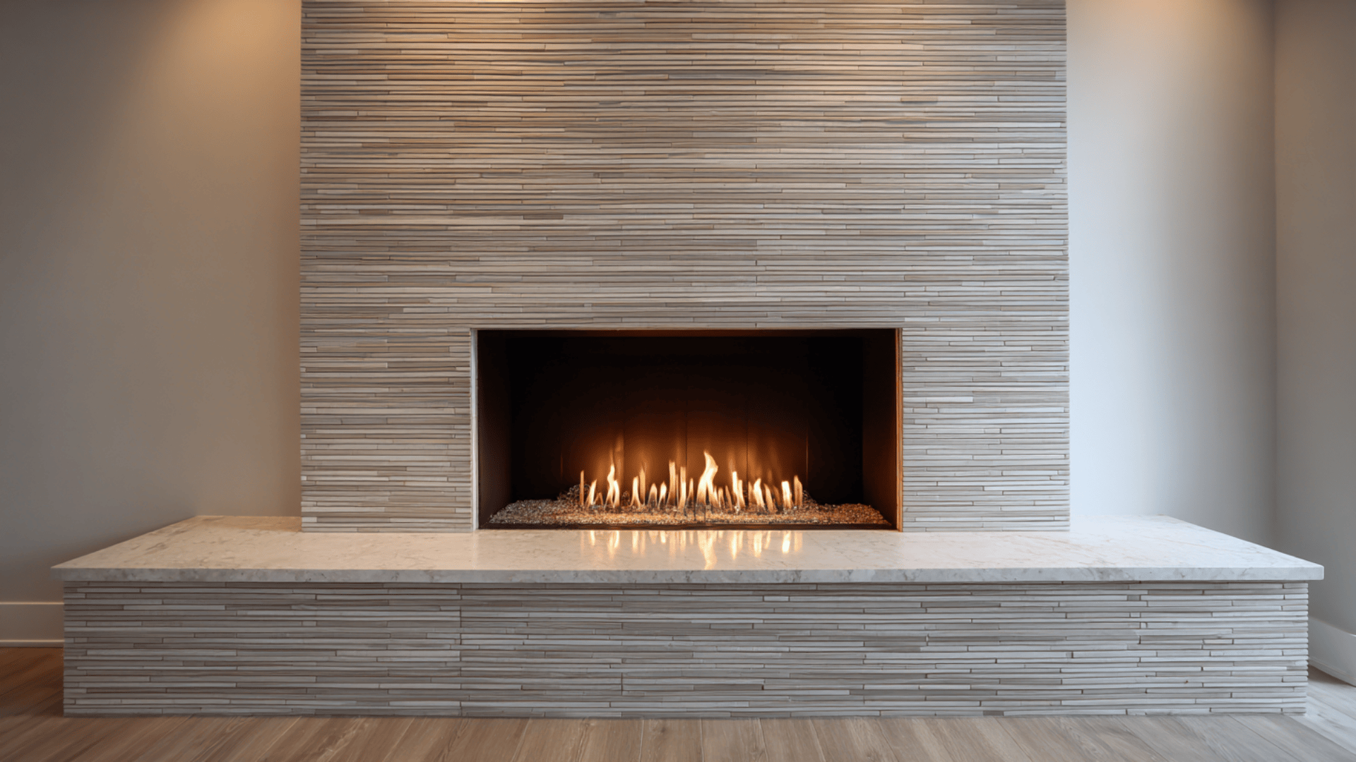 long stacked porcelain strips