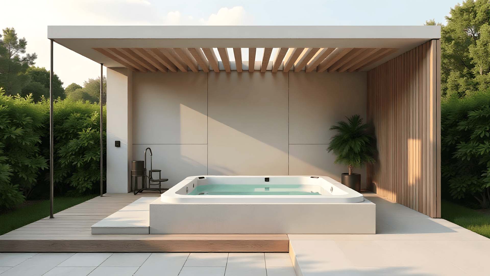 louvered roof deck