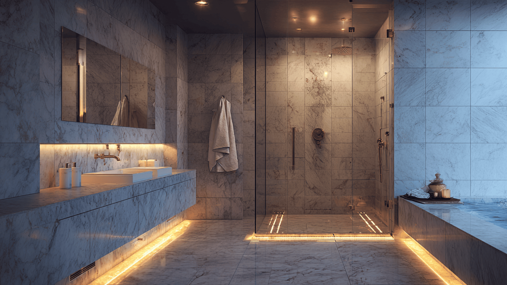 luxury walk in shower with heated floor doorless walk in shower ideas