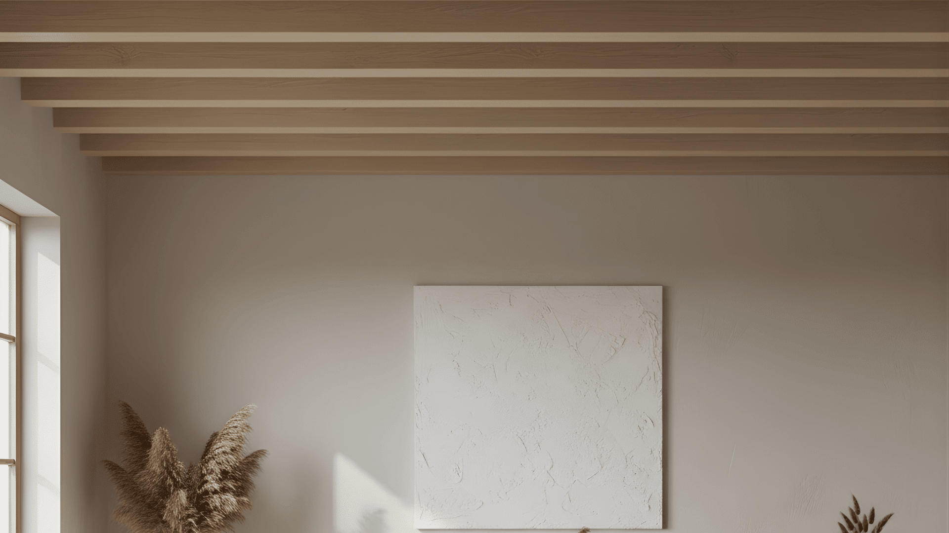 matte finish ceiling beams