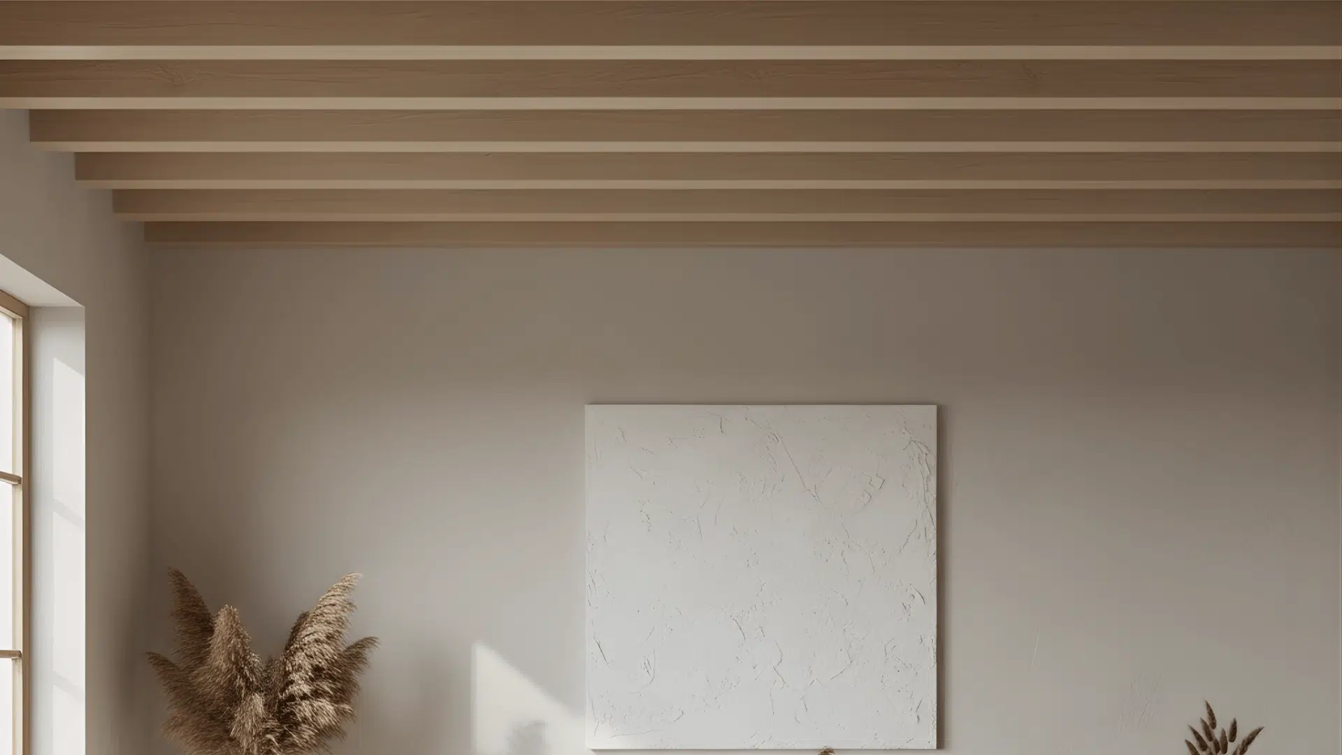 matte finish ceiling beams