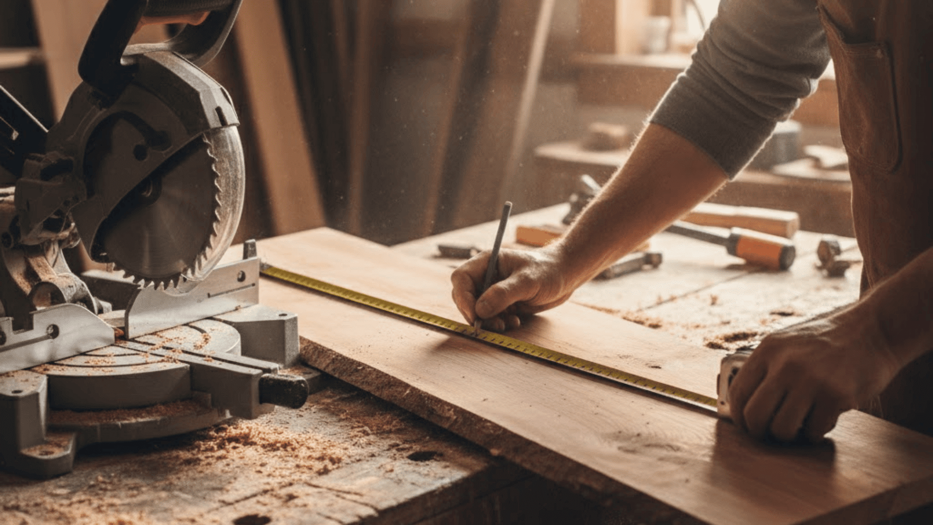 measure and cut the wood