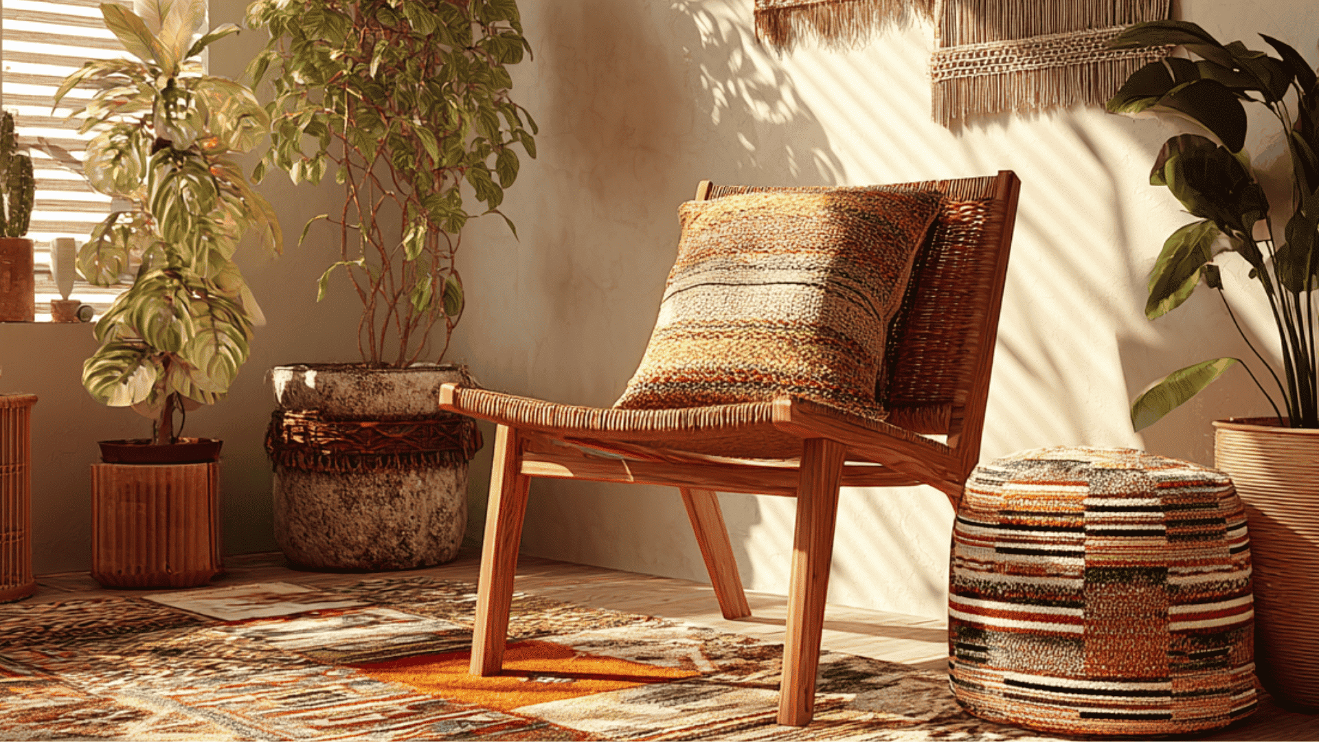 mid century boho