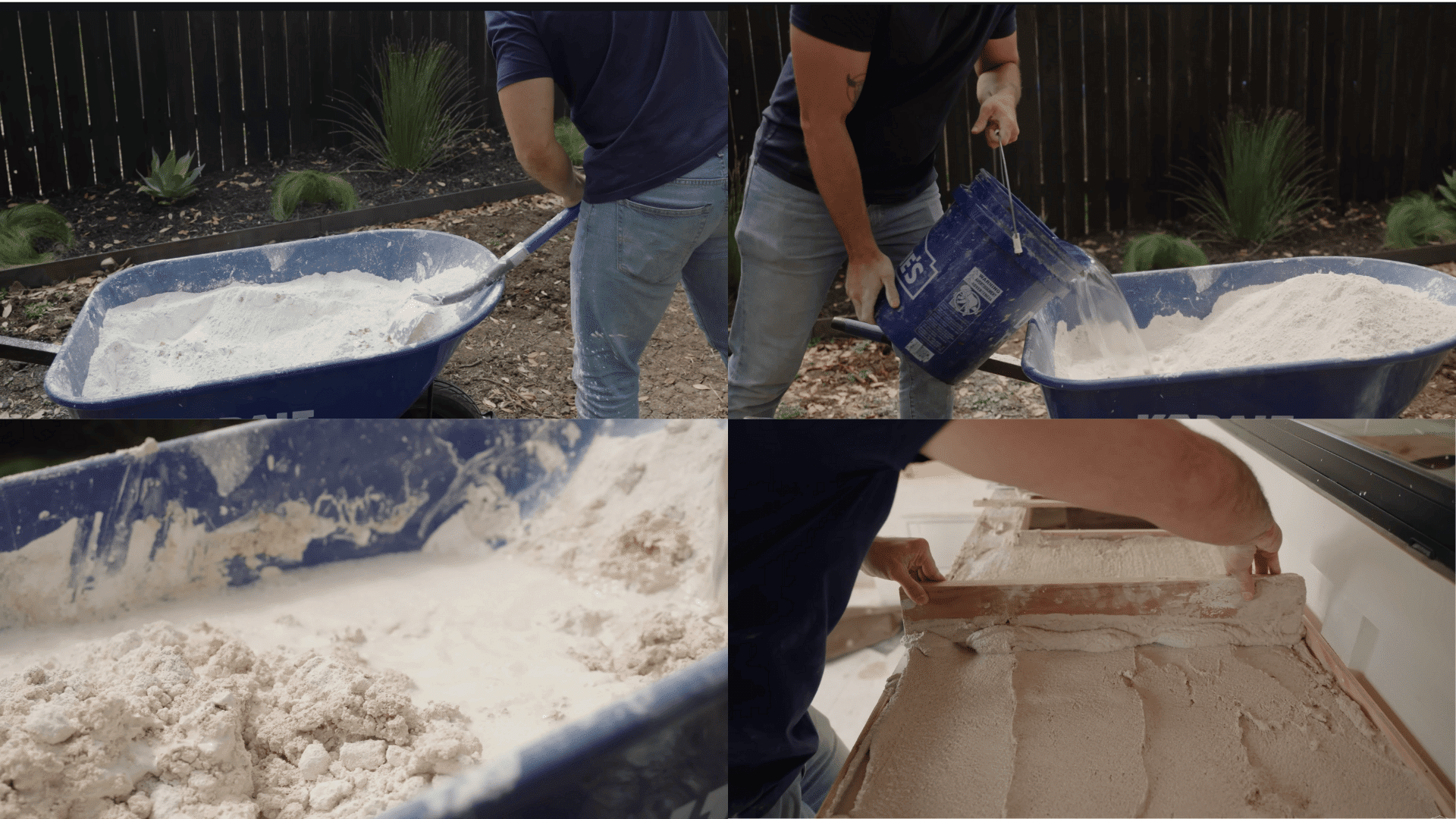 mix pour and finish the concrete build an outdoor kitchen