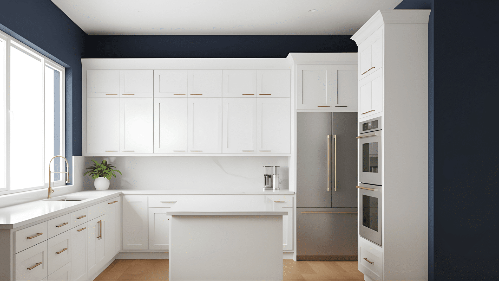 navy blue kitchen paint colors white cabinets
