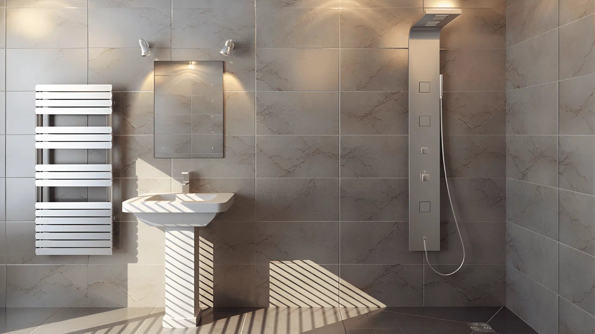 open wet room concept doorless walk in shower idea