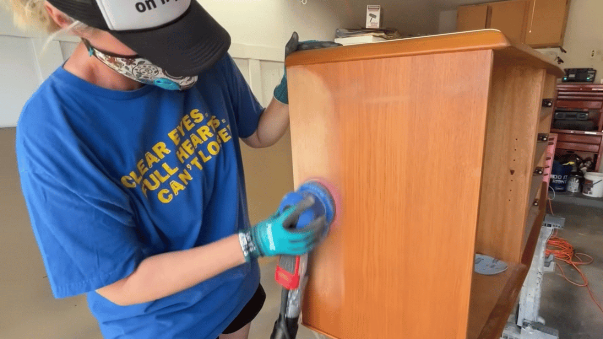 sand the surface carefully