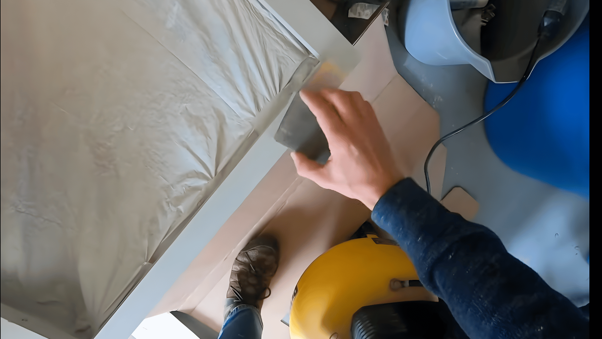 sand the wood filler smooth