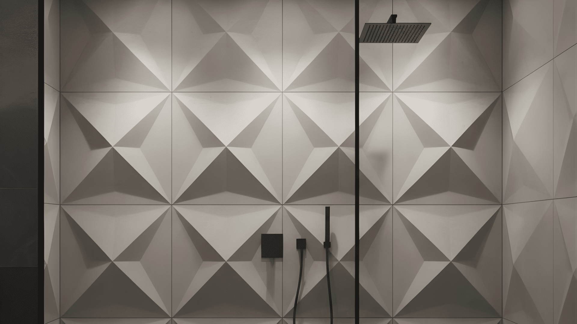 sculpted geometric concrete tile