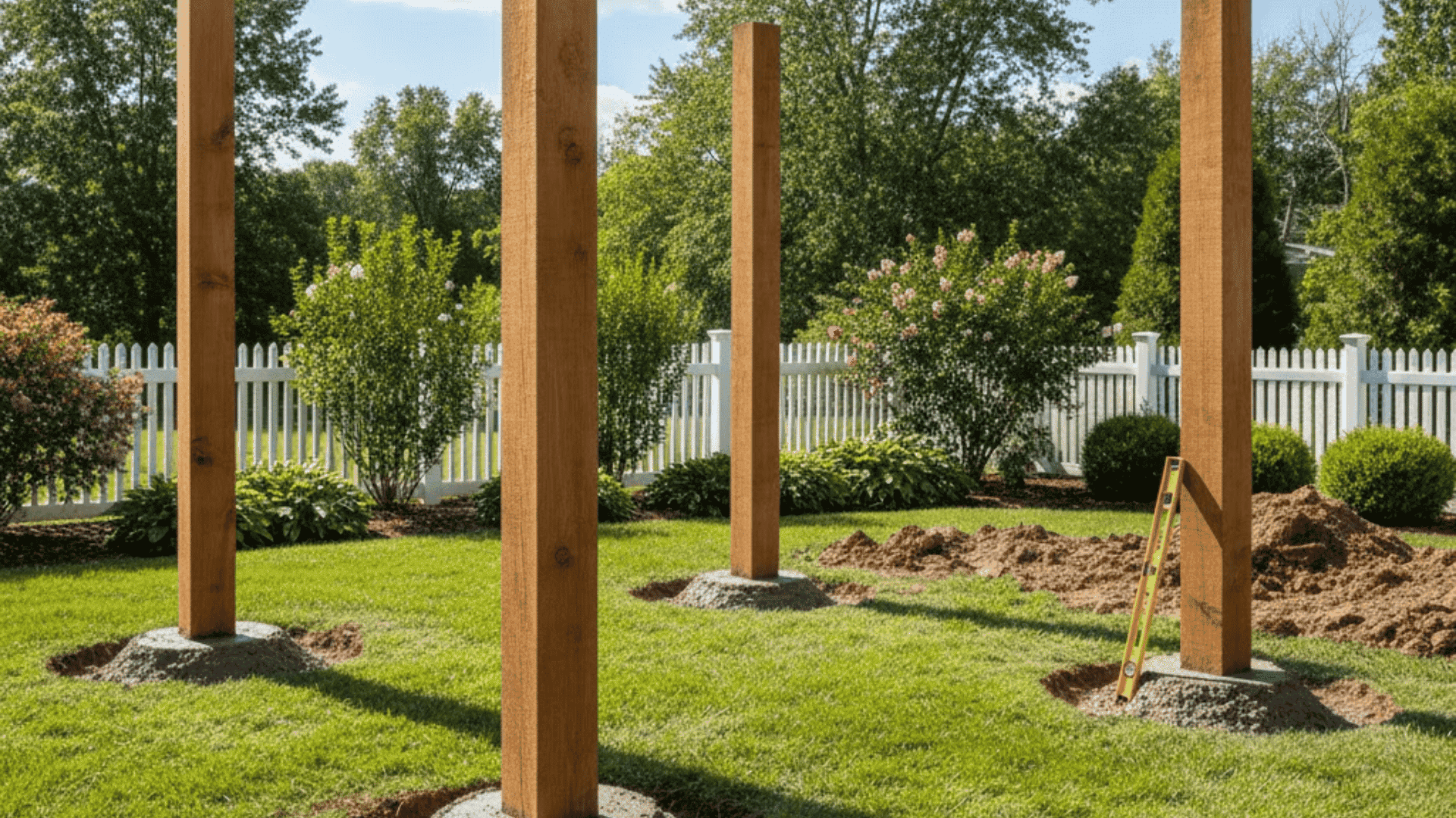 set the posts and base
